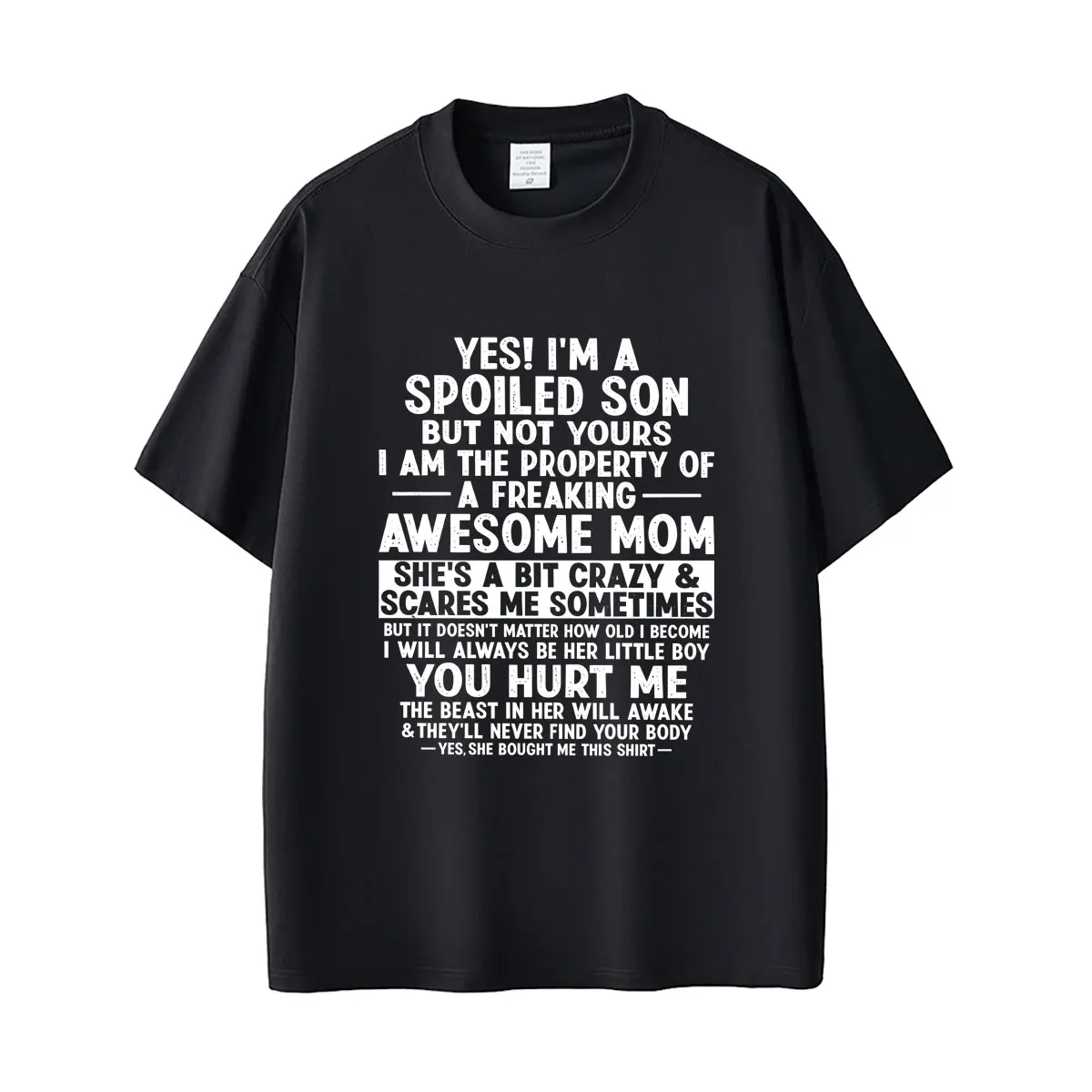 I'm A Spoiled Son Funny English Letters Graphic T-shirt Men Women Fashion Humor T Shirts Summer Unisex Casual Oversized Tshirt
I'm A Spoiled Son Funny English Letters Graphic T-shirt Men Women Fashion Humor T Shirts Summer Unisex Casual Oversized Tshirt