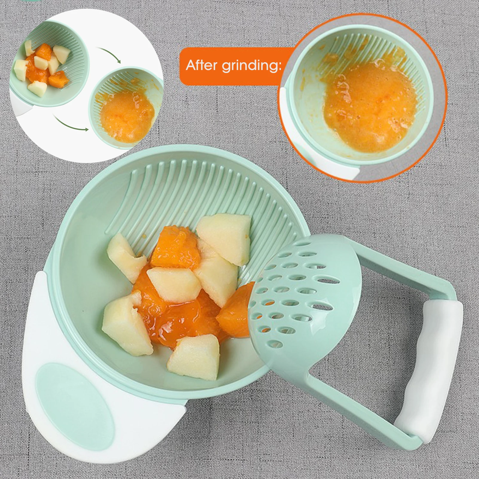 Baby Food Masher Bowl Convenient Easy Use Anti Scalding Baby Food Masher for Making Baby Complementary Food
Baby Food Masher Bowl Convenient Easy Use Anti Scalding Baby Food Masher for Making Baby Complementary Food