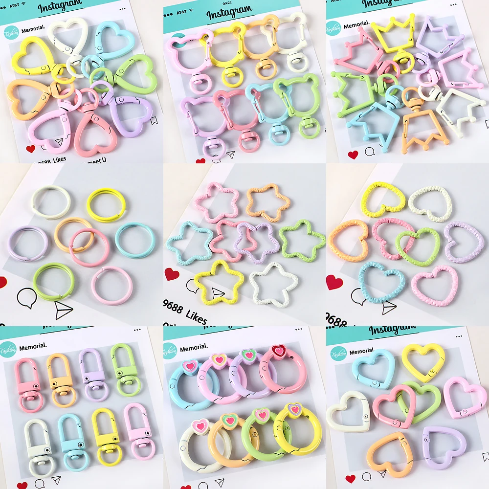 Mixcolor Bells Keyrings Christmas Charm Steel Wire Loop Circular spring clasp For DIY Jewelry Making Supplies Accessories
Mixcolor Bells Keyrings Christmas Charm Steel Wire Loop Circular spring clasp For DIY Jewelry Making Supplies Accessories