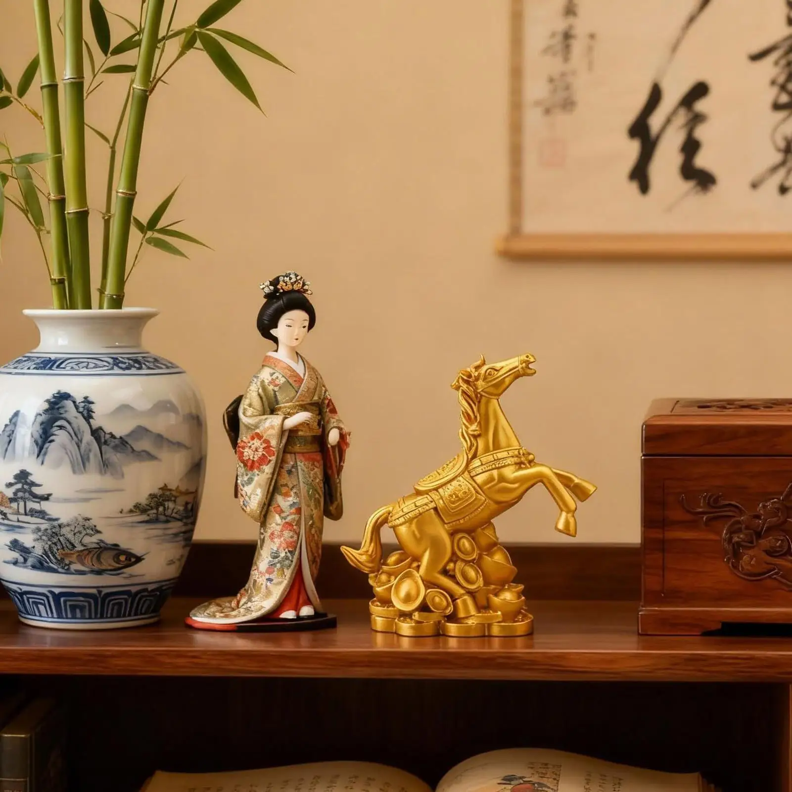 Статуя из смолы 2026 год лошади фэн-шуй зодиака скульптура животного удача богатство орнамент для настольной книжной полки декоративная
Статуя из смолы 2026 год лошади фэн-шуй зодиака скульптура животного удача богатство орнамент для настольной книжной полки декоративная