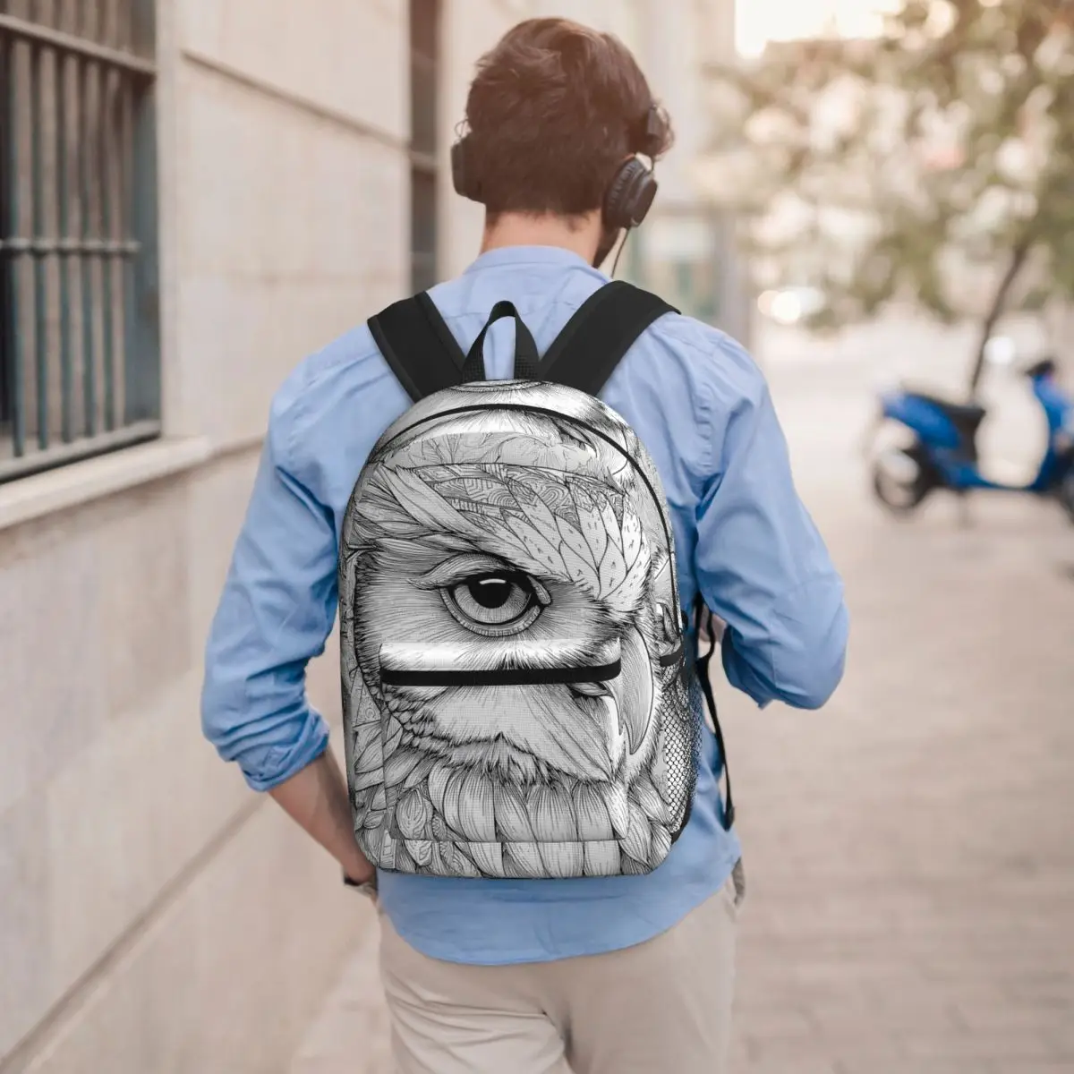 Detailed Owl Portrait Intricate Line Art Backpack Student BookBag Children School Bag Computer Shoulder Bags for Men Women
Detailed Owl Portrait Intricate Line Art Backpack Student BookBag Children School Bag Computer Shoulder Bags for Men Women