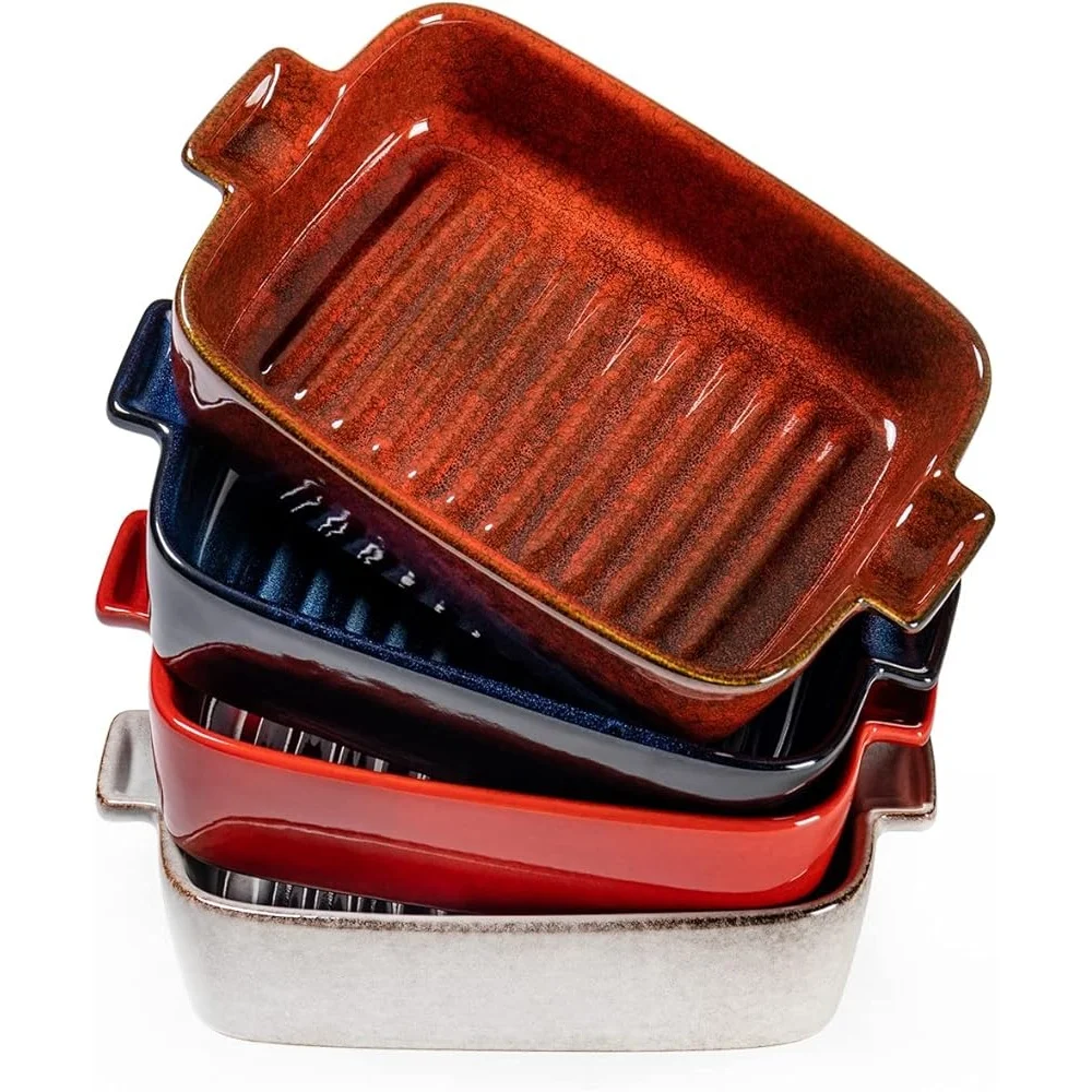 Ceramic Bakeware Set Mini Baking Dishes Casserole Lasagna Oven Safe Stoneware Non Stick Individual Serving Pans Kitchen Gift
Ceramic Bakeware Set Mini Baking Dishes Casserole Lasagna Oven Safe Stoneware Non Stick Individual Serving Pans Kitchen Gift