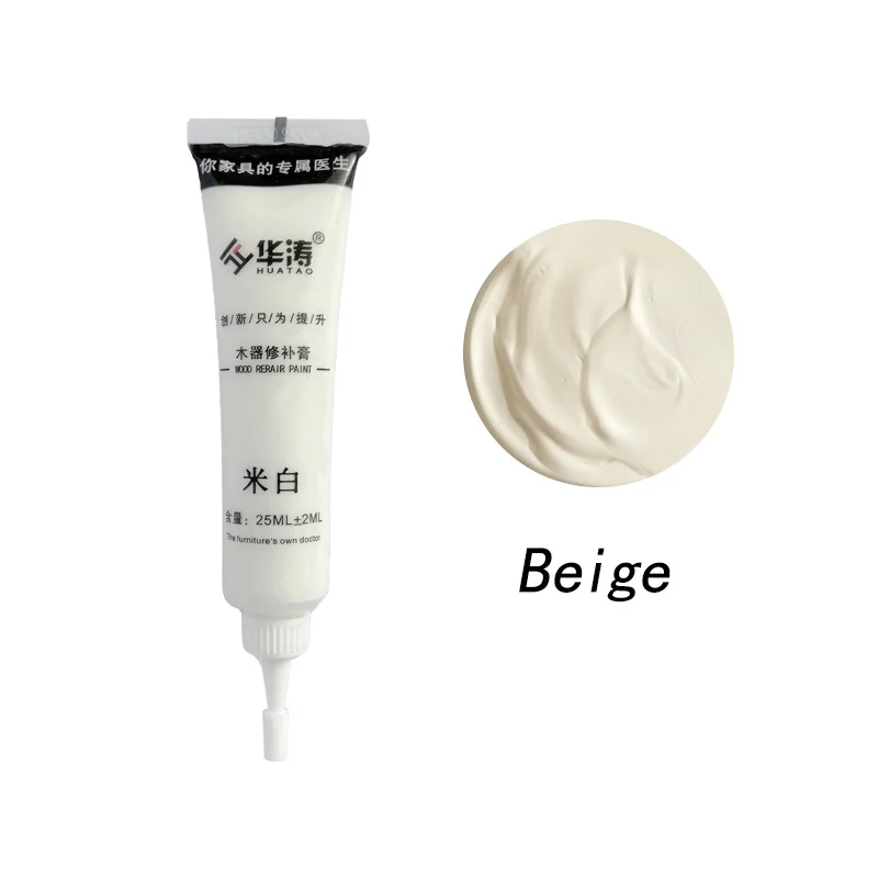 Beige paint acrylic veneer damage repair paint floor gap filler paste furniture repair paste
Beige paint acrylic veneer damage repair paint floor gap filler paste furniture repair paste