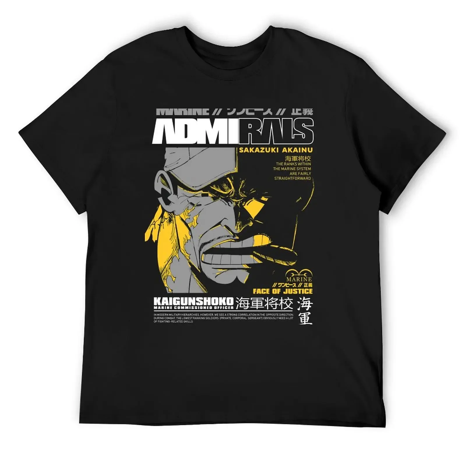 akainu the admiral T-Shirt graphic tee shirt man t shirt Funny t-shirts men t shirts high quality
akainu the admiral T-Shirt graphic tee shirt man t shirt Funny t-shirts men t shirts high quality