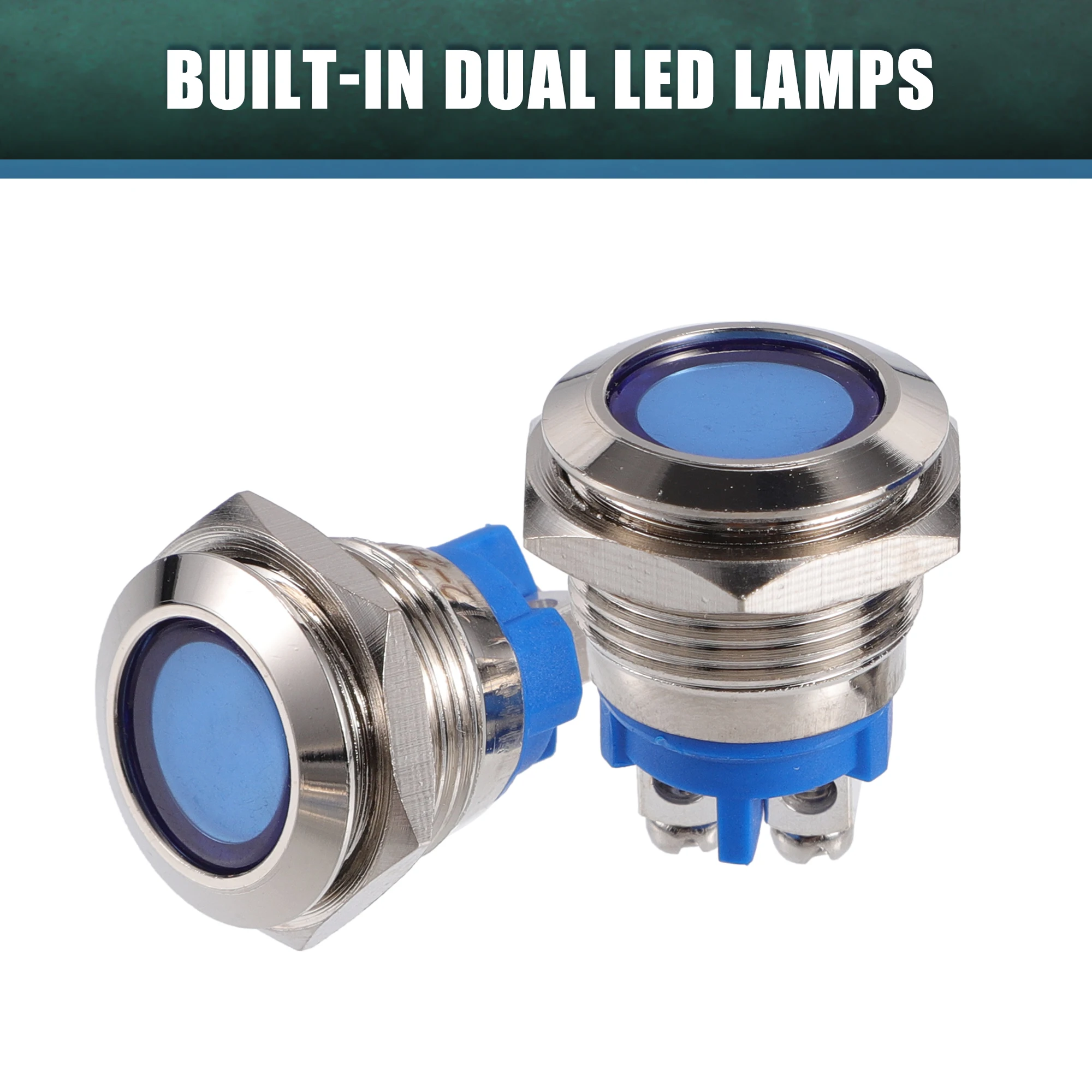 UXCELL 5 Pcs LED Indicator Light 16mm 12V AC DC Metal Shell Waterproof Pilot Dash Signal Lamp for Car Truck Boat Interior Blue
UXCELL 5 Pcs LED Indicator Light 16mm 12V AC DC Metal Shell Waterproof Pilot Dash Signal Lamp for Car Truck Boat Interior Blue