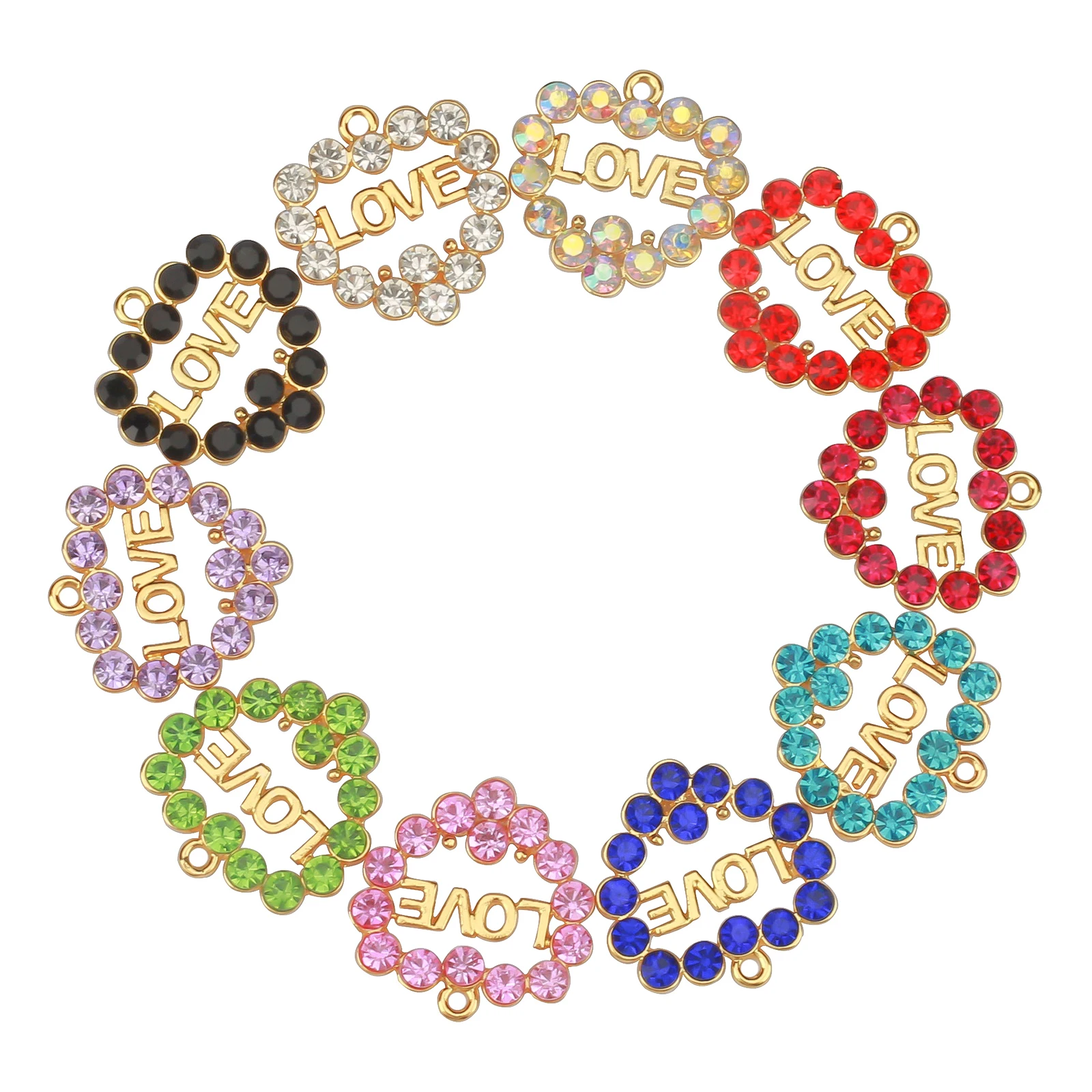 10pcs Love Heart Charms with Rhinestone Fit for Bracelet Bangle Making DIY HT0072-HT0073
10pcs Love Heart Charms with Rhinestone Fit for Bracelet Bangle Making DIY HT0072-HT0073