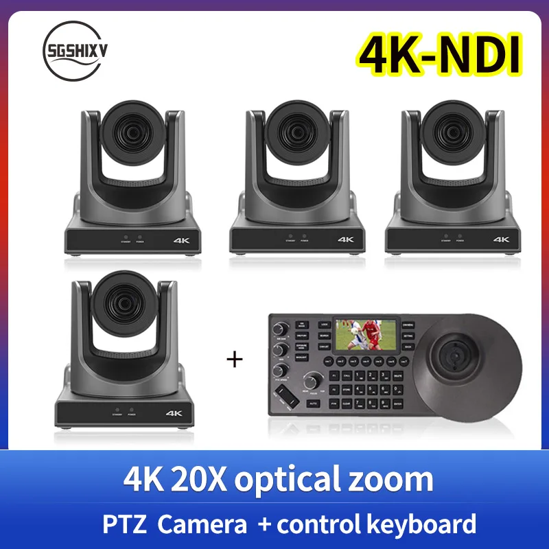 Камера NDI POE 4K, 60 кадров в секунду, 20-кратный оптический зум (1-4 шт.) + контроллер камеры PTZ (1 шт.)
Камера NDI POE 4K, 60 кадров в секунду, 20-кратный оптический зум (1-4 шт.) + контроллер камеры PTZ (1 шт.)