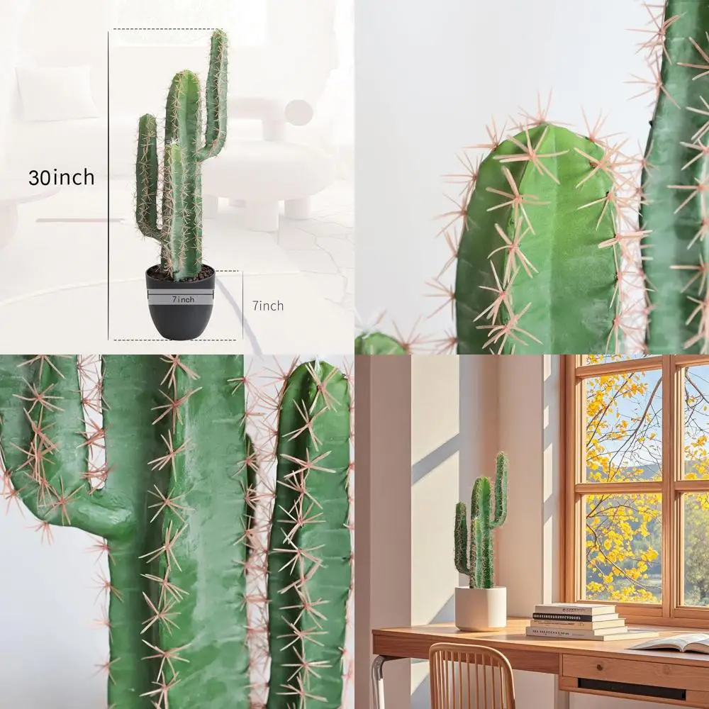 30 Inch Tall Artificial Cactus for Home, Garden, or Office Decor
30 Inch Tall Artificial Cactus for Home, Garden, or Office Decor