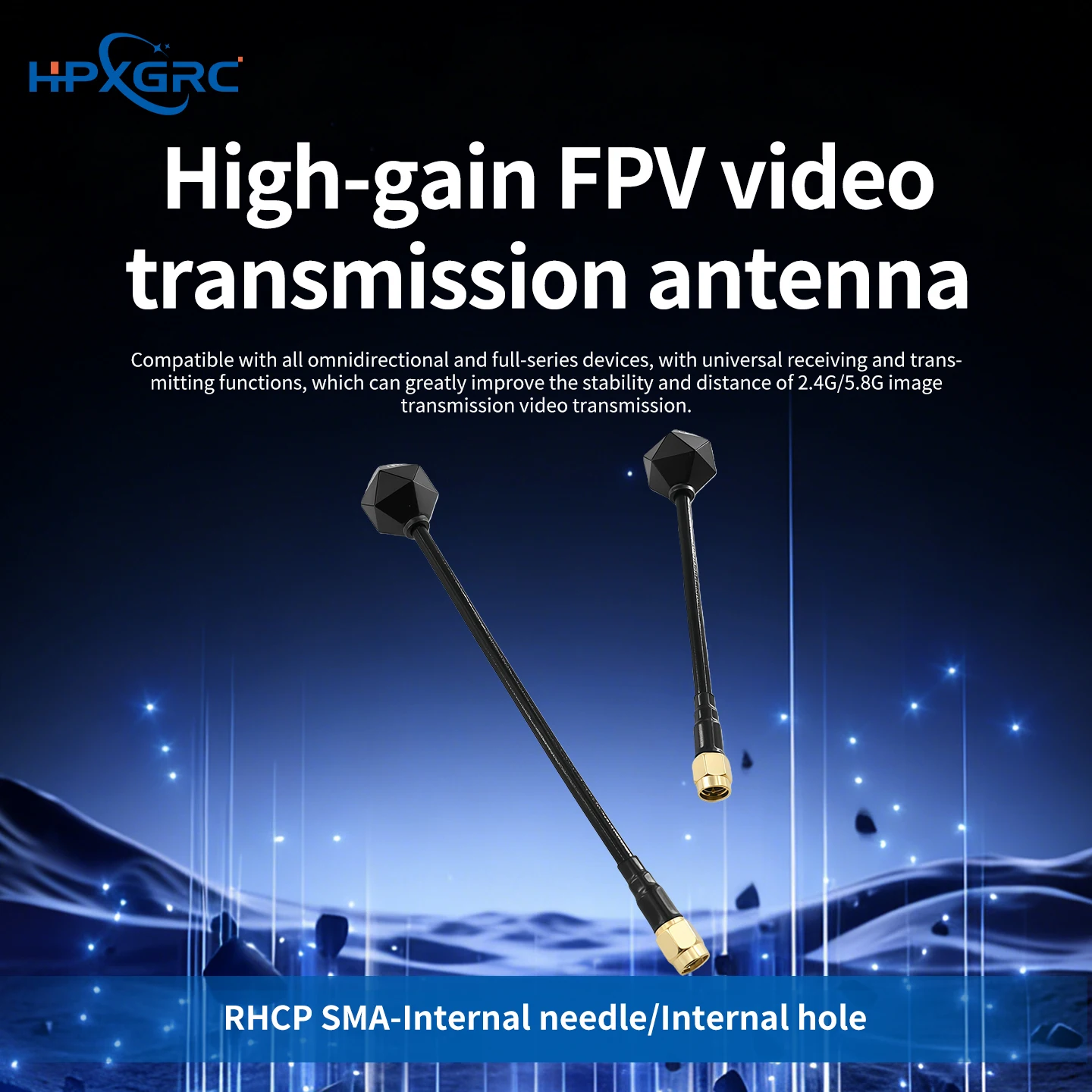 HPXGRC 3.3G Antenna/4.9GHz 5.8GHz Dual Frequency /5.8G Dual Antenna RHCPHighGain SMA/RP-SMA Transmitter Antenna for Drone RC
HPXGRC 3.3G Antenna/4.9GHz 5.8GHz Dual Frequency /5.8G Dual Antenna RHCPHighGain SMA/RP-SMA Transmitter Antenna for Drone RC