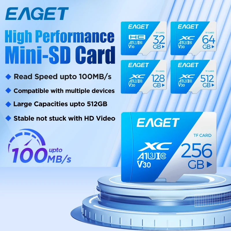 Eaget T1 Memory Card 512GB 256GB 128GB 32GB TF SD Card Class10 UHS-1 Flash Card Memory 64GB 32GB SD Card
Eaget T1 Memory Card 512GB 256GB 128GB 32GB TF SD Card Class10 UHS-1 Flash Card Memory 64GB 32GB SD Card