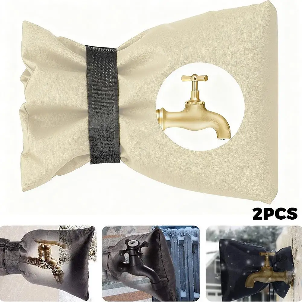 2Pcs Anti-Freeze Hose Bib Water Faucet Protector Reusable Outdoor Faucet Oxford Cloth Covers For Winter
2Pcs Anti-Freeze Hose Bib Water Faucet Protector Reusable Outdoor Faucet Oxford Cloth Covers For Winter