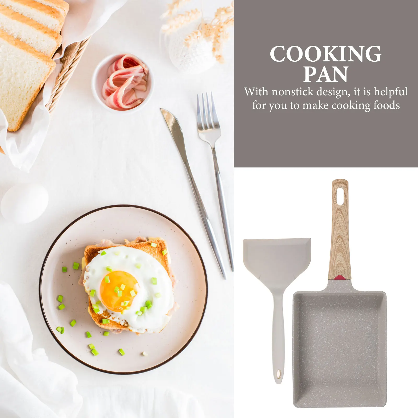 Non-stick Frying Pan Egg Handle Steak Daily Use Multi-function Kitchen Pan Breakfast Cooking Easy Clean Safe Practical
Non-stick Frying Pan Egg Handle Steak Daily Use Multi-function Kitchen Pan Breakfast Cooking Easy Clean Safe Practical