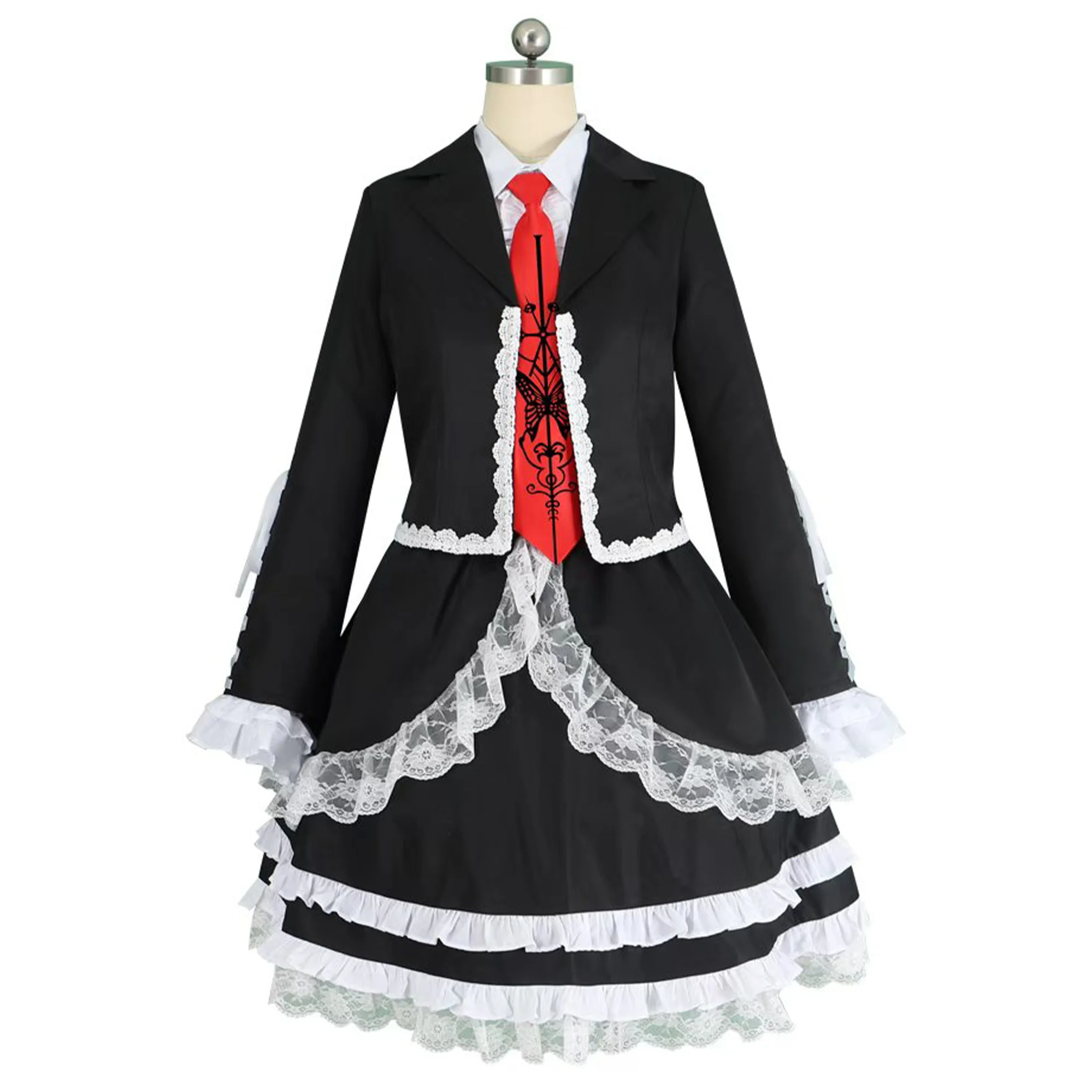 Аниме Celestia Ludenberg, готический костюм Лолиты для косплея, вечерние униформы, полный комплект нарядов на Хэллоуин
Аниме Celestia Ludenberg, готический костюм Лолиты для косплея, вечерние униформы, полный комплект нарядов на Хэллоуин