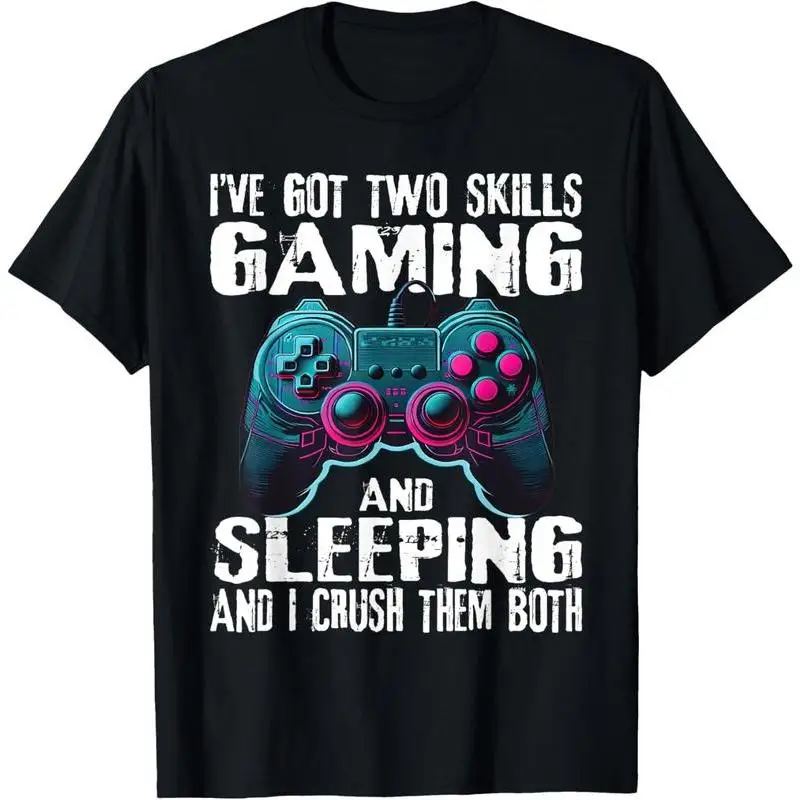Funny Gamer T-Shirt, Gaming & Sleeping Skills Graphic Tee, Cool Video Game Controller Retro Top, Unique Gift for Gamers Boys Men
Funny Gamer T-Shirt, Gaming & Sleeping Skills Graphic Tee, Cool Video Game Controller Retro Top, Unique Gift for Gamers Boys Men