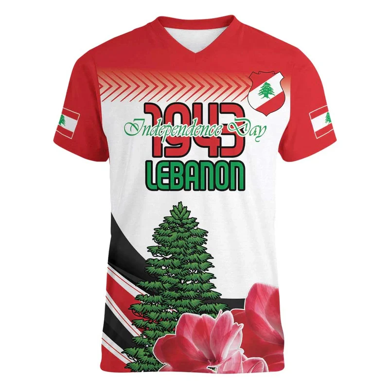 Футболка мужская оверсайз с V-образным вырезом и принтом в виде флага Ливана
Футболка мужская оверсайз с V-образным вырезом и принтом в виде флага Ливана