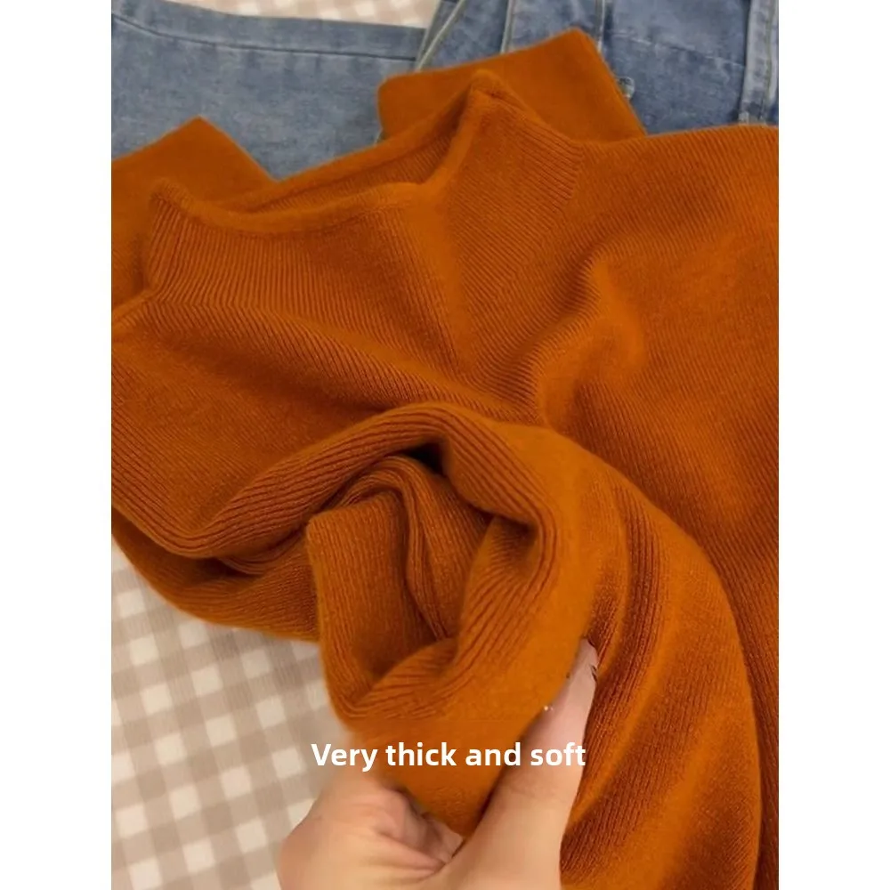 Orange High Collar Long Sve Knitted Sweater Slim Fit Overhead Top for Women Winter Commute Sle Pure Color Polyester Spandex
Orange High Collar Long Sve Knitted Sweater Slim Fit Overhead Top for Women Winter Commute Sle Pure Color Polyester Spandex