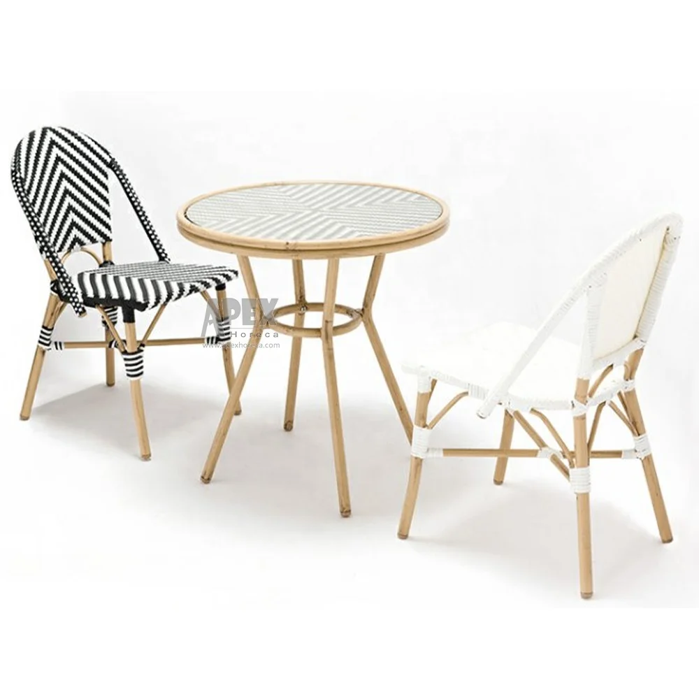 Furniture Metal Aluminum Bistro Stackable Black White PE Rattan High Bar Garden Chair on Sale
Furniture Metal Aluminum Bistro Stackable Black White PE Rattan High Bar Garden Chair on Sale