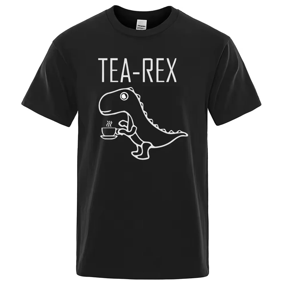 Men's and Women's T-shirts Fun Rex Tea T-shirt with Dinosaur Drink and coffee Stylish casual T-shirt High quality streetwear
Men's and Women's T-shirts Fun Rex Tea T-shirt with Dinosaur Drink and coffee Stylish casual T-shirt High quality streetwear