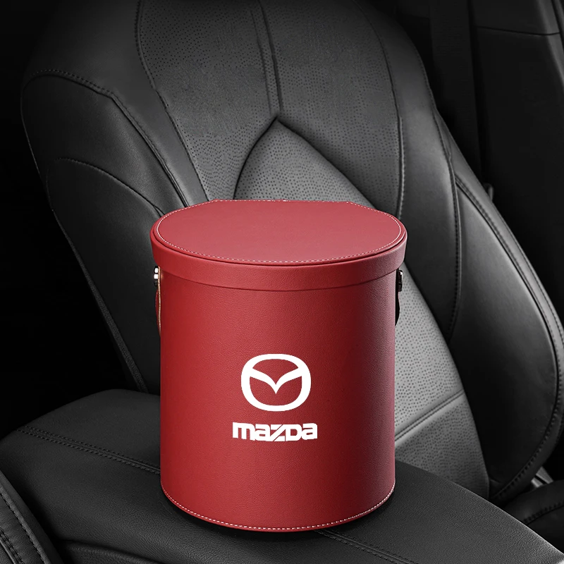 For Mazda CX-5 CX-30 CX-3 Mazda6 Mazda3 MX-5 etc Car Trash Can Waterproof with Lid Leakproof Leatherette Waste Bin
For Mazda CX-5 CX-30 CX-3 Mazda6 Mazda3 MX-5 etc Car Trash Can Waterproof with Lid Leakproof Leatherette Waste Bin