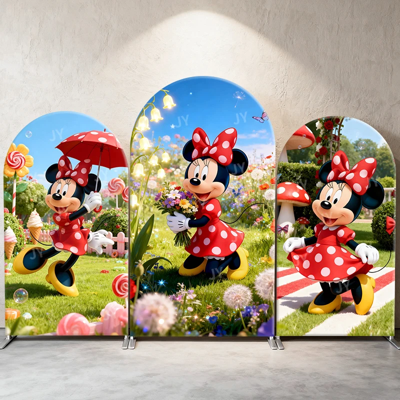 Minnie Mouse Arch Backdrop Cover Disney Theme Cartoon Party Decoration Photography Prop for Birthday Baby Shower Event Supplies
Minnie Mouse Arch Backdrop Cover Disney Theme Cartoon Party Decoration Photography Prop for Birthday Baby Shower Event Supplies