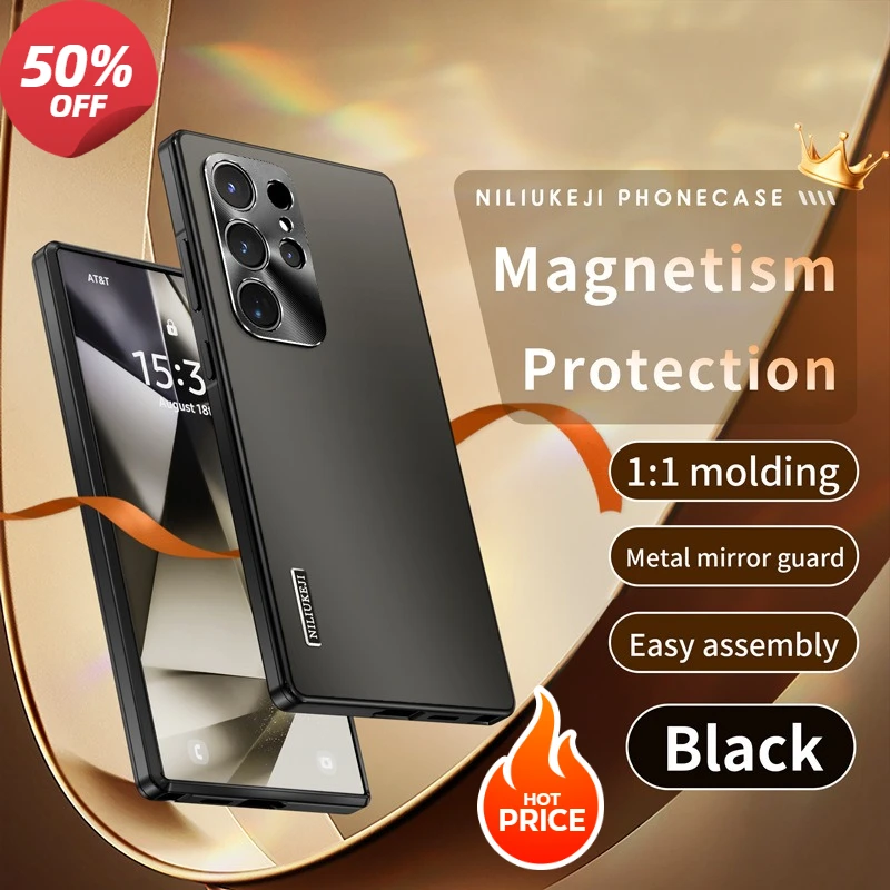 Металлический магнитный чехол для Samsung Galaxy S21 S22 S23 S24 S25, ультра-тонкий чехол с матовым объективом и защитой от отпечатков пальцев 
Металлический магнитный чехол для Samsung Galaxy S21 S22 S23 S24 S25, ультра-тонкий чехол с матовым объективом и защитой от отпечатков пальцев