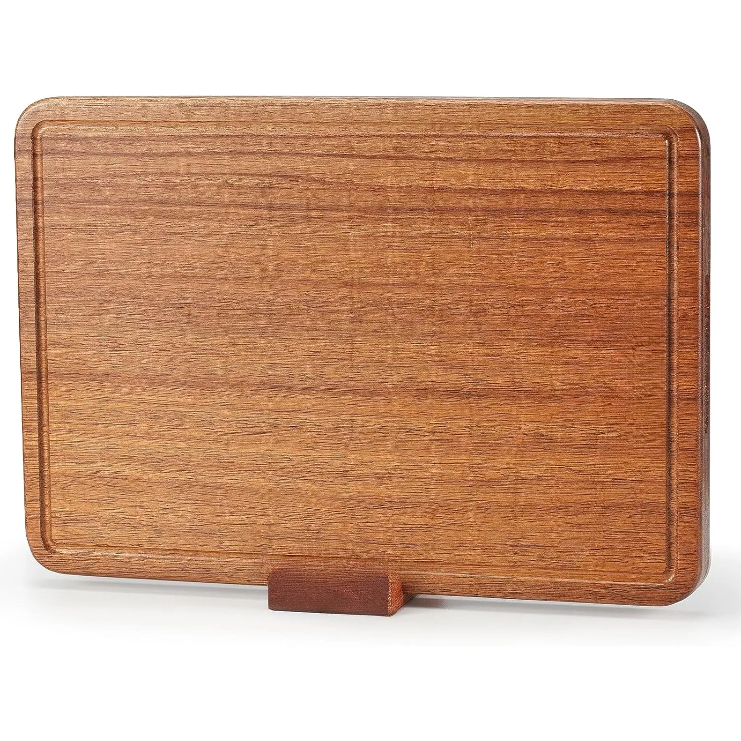 Solid Teak Wood Cutting Board with DeepJuice Grooves Built in Handles for Kitchen Meat Vegetables Chese 15.8 X 11 Inch
Solid Teak Wood Cutting Board with DeepJuice Grooves Built in Handles for Kitchen Meat Vegetables Chese 15.8 X 11 Inch