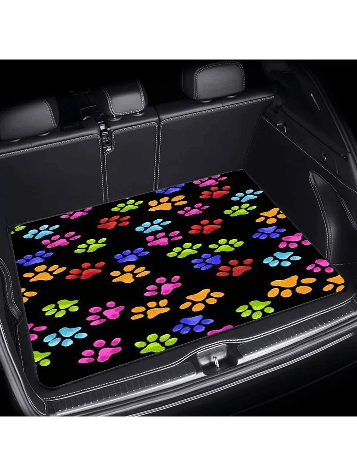 Anti-Slip Trunk Mat With Colorful Dog Paw Print Design For Car
Anti-Slip Trunk Mat With Colorful Dog Paw Print Design For Car