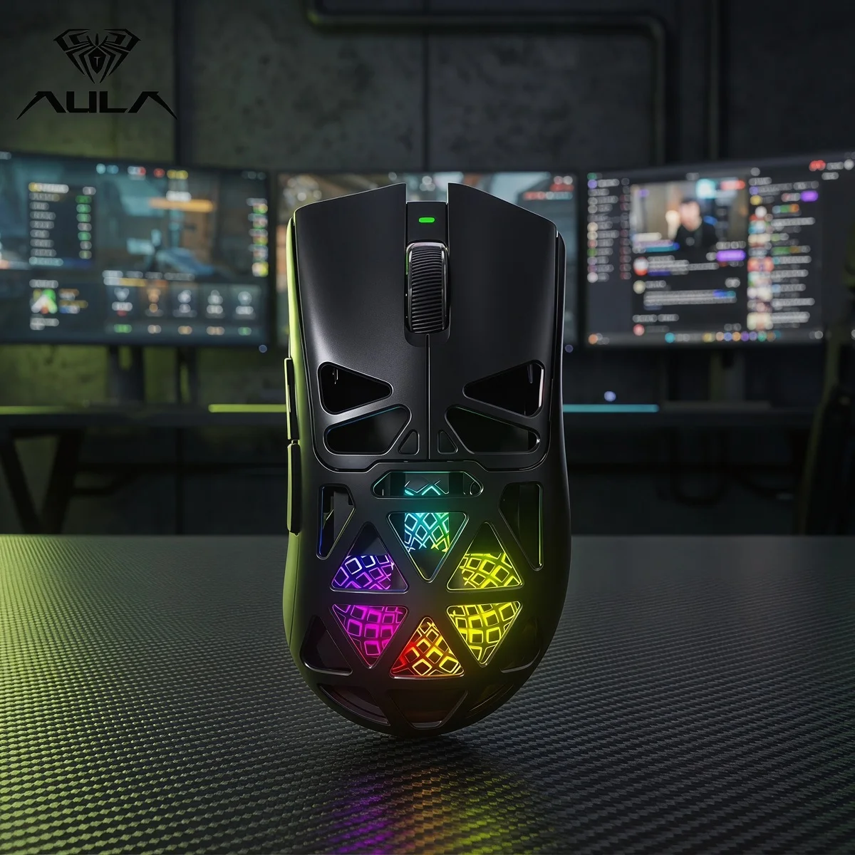AULA SC620 Wireless Gaming Mouse Lightweight Design Multiple RGB Lighting Effects Customizable Button Optical Movement Detection
AULA SC620 Wireless Gaming Mouse Lightweight Design Multiple RGB Lighting Effects Customizable Button Optical Movement Detection