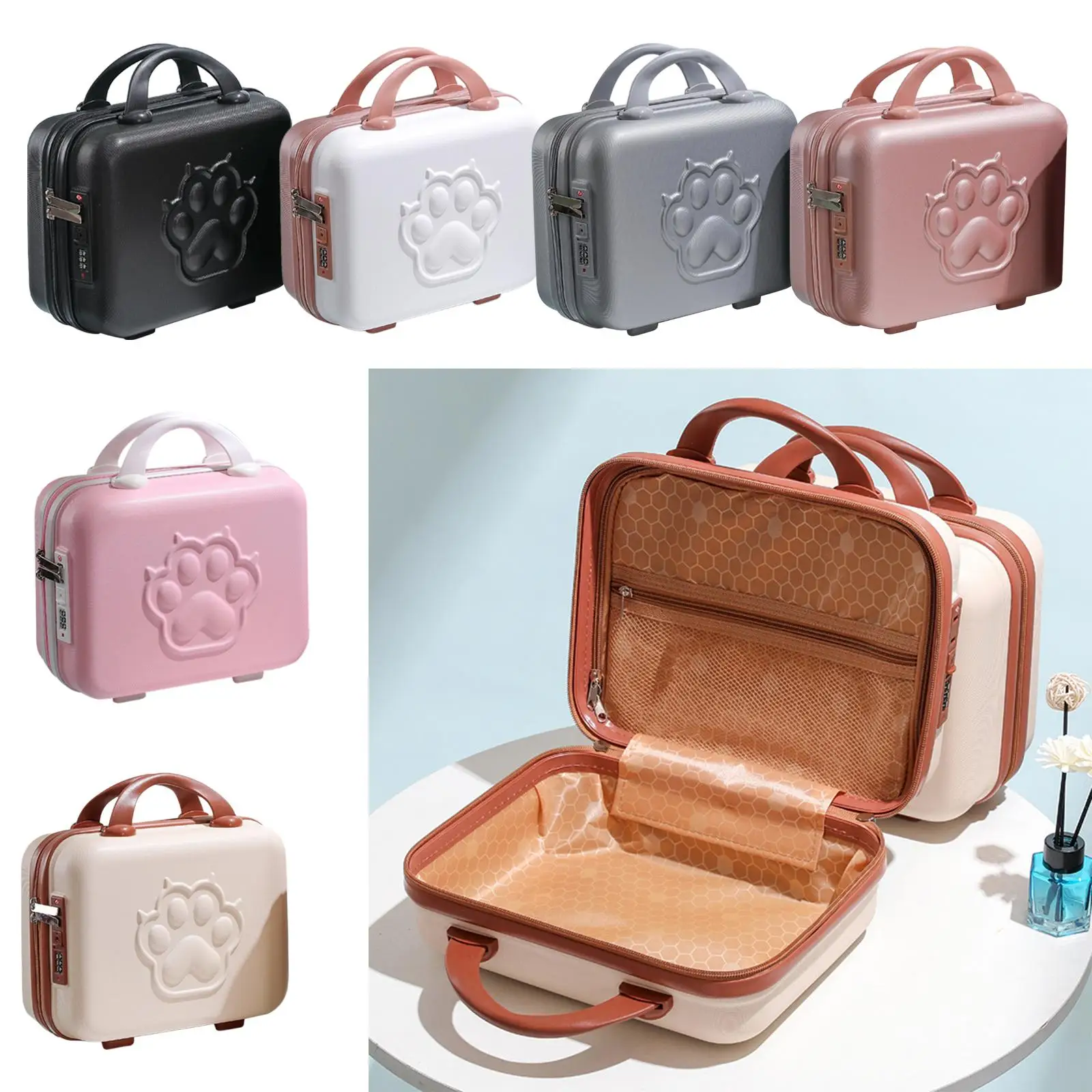 Small Suitcase Case with Handle hands for Toiletries Shoes Cosmetics
Small Suitcase Case with Handle hands for Toiletries Shoes Cosmetics