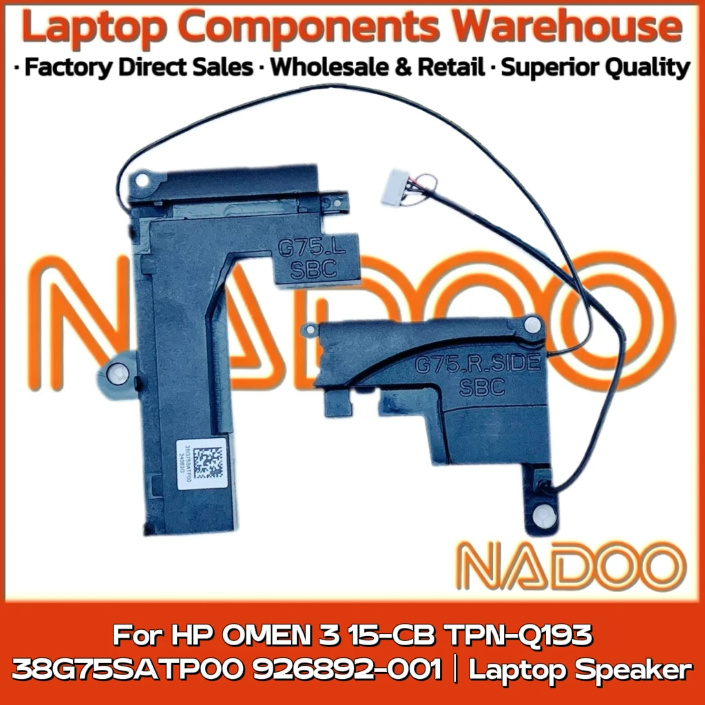 New Original Laptop Notebook Audio Speaker For HP OMEN 3 15-CB TPN-Q193 38G75SATP00 926892-001 built-in speaker horn audio
New Original Laptop Notebook Audio Speaker For HP OMEN 3 15-CB TPN-Q193 38G75SATP00 926892-001 built-in speaker horn audio