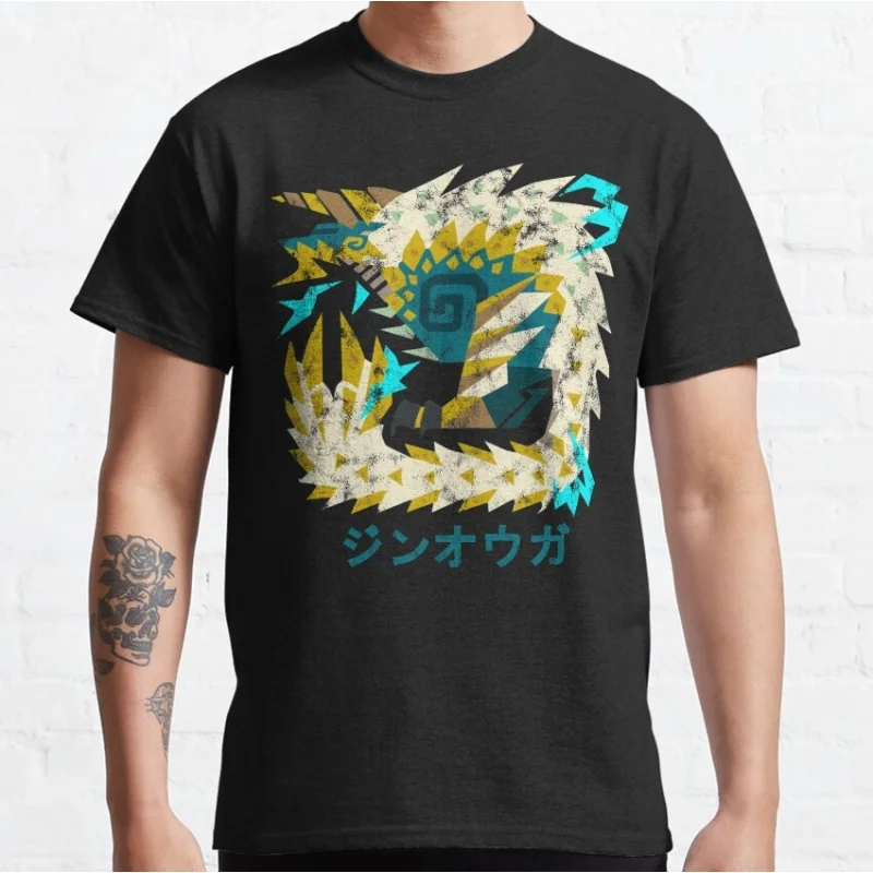 Monster Hunter World Iceborne Zinogre Kanji gift t shirt Cartoon Videogame MHW Graphic tee 100% cotton Y2K Clothes All size tops
Monster Hunter World Iceborne Zinogre Kanji gift t shirt Cartoon Videogame MHW Graphic tee 100% cotton Y2K Clothes All size tops