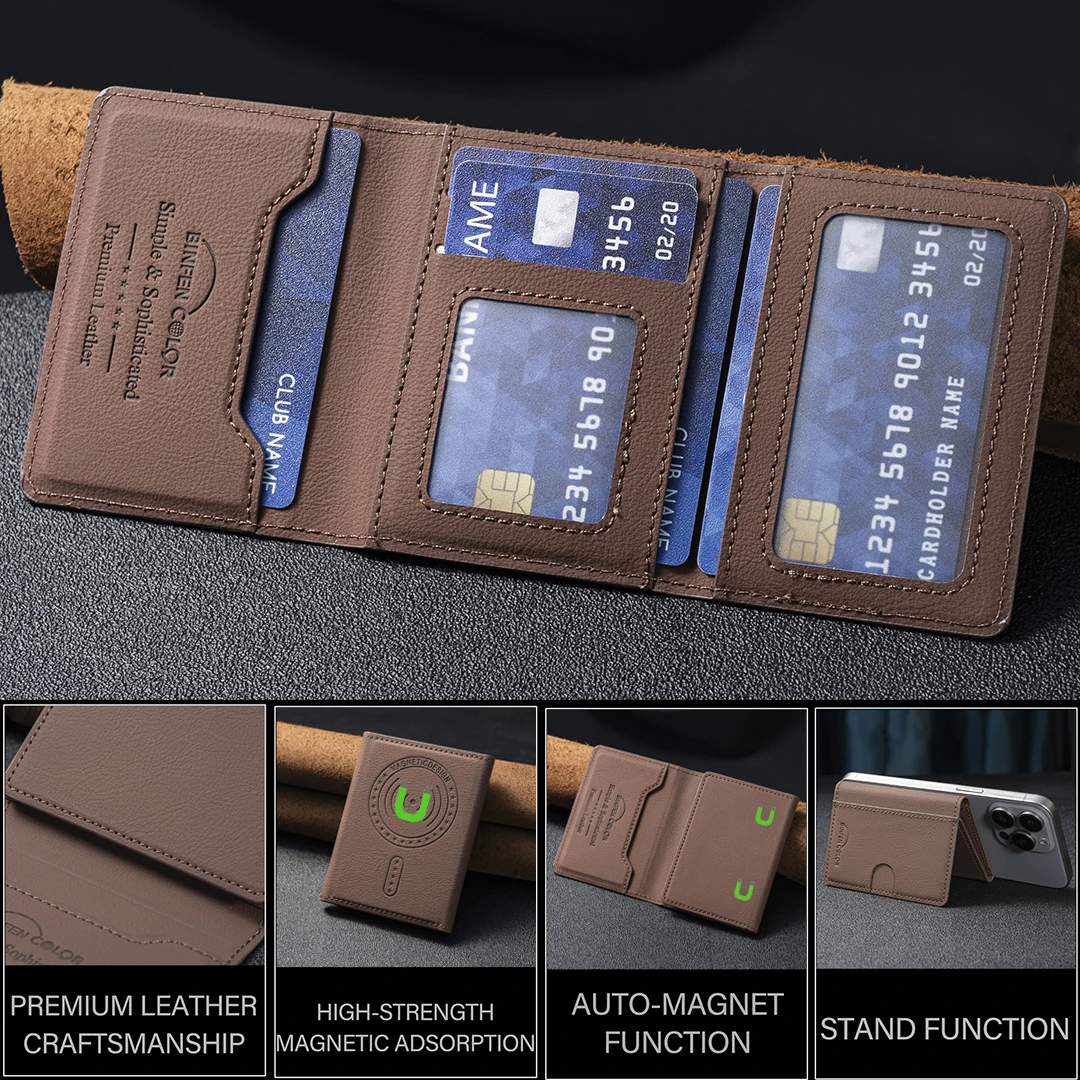 Artificial leather credit card magnetic elastic wallet(5 card slot)with strong magnetic accessories | ID card clip wallet BFK19
Artificial leather credit card magnetic elastic wallet(5 card slot)with strong magnetic accessories | ID card clip wallet BFK19