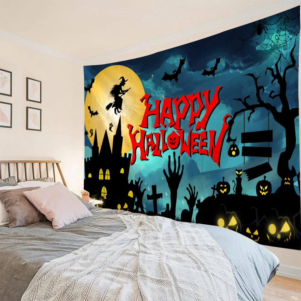 Halloween horror witchcraft background tapestry home holiday decoration wall hanging hippie bohemian art deco picnic mat
Halloween horror witchcraft background tapestry home holiday decoration wall hanging hippie bohemian art deco picnic mat