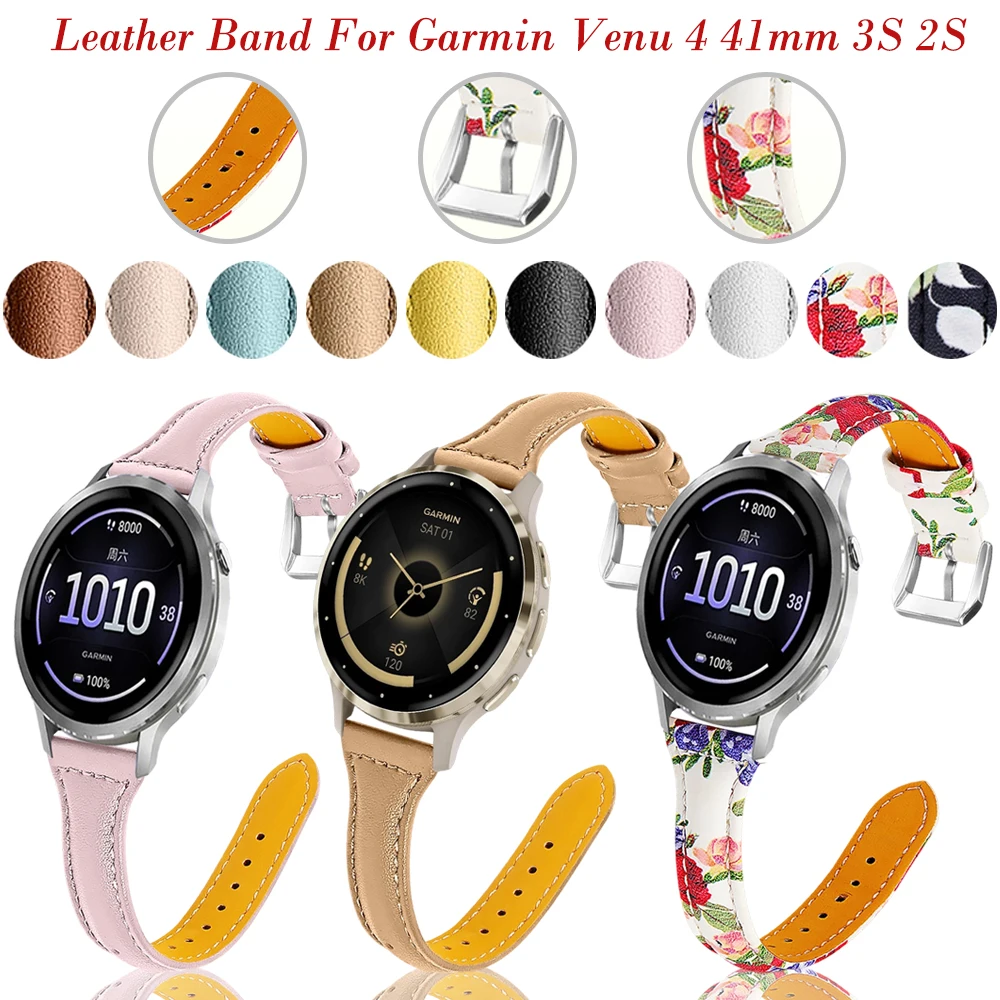 18mm Leather Band for Garmin Venu 4 41mm/3S/2S Forerunner 255S 265S Universal Leather Wristband for Garmin Venu 4 41mm Active S
18mm Leather Band for Garmin Venu 4 41mm/3S/2S Forerunner 255S 265S Universal Leather Wristband for Garmin Venu 4 41mm Active S