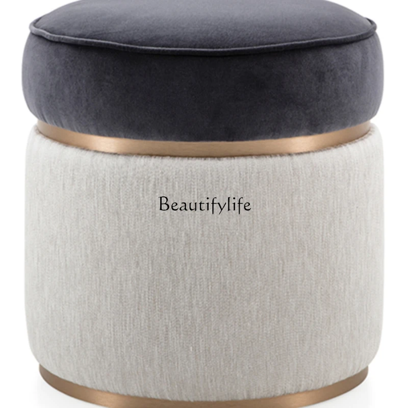 Light Luxury Stainless Steel Low Stool Clothing Store Shoes Changing Photo round Soft Bag Dressing Stool
Light Luxury Stainless Steel Low Stool Clothing Store Shoes Changing Photo round Soft Bag Dressing Stool