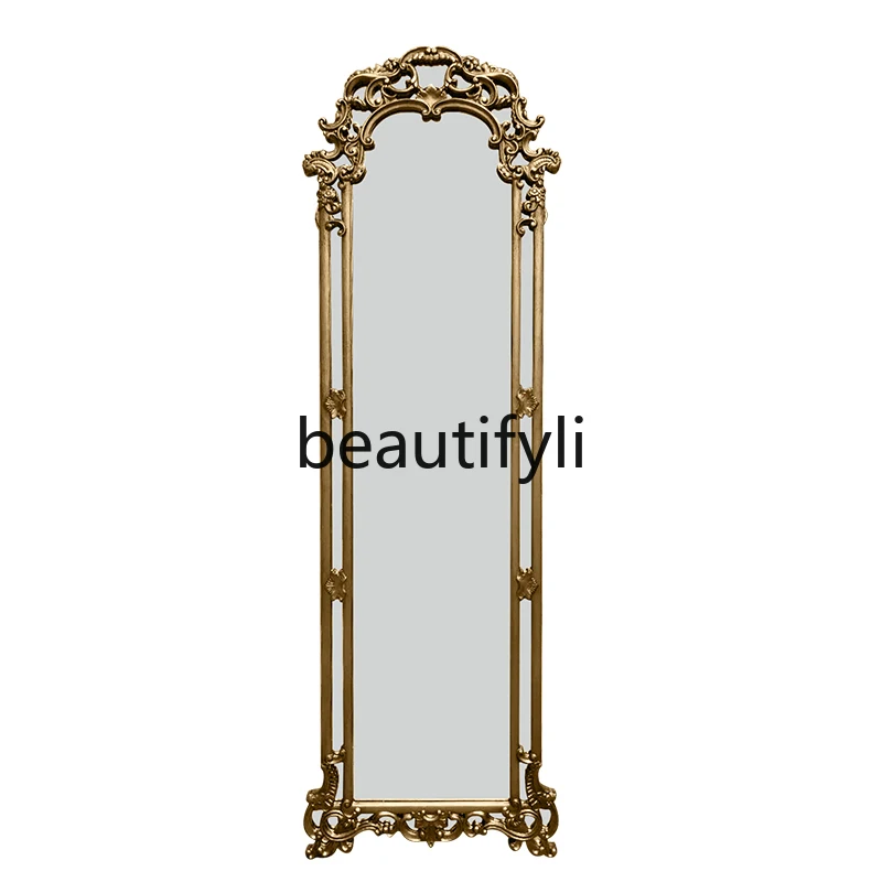 Full body mirror wall hanging hand-carved custom size European floor mirror retro full-length mirror home
Full body mirror wall hanging hand-carved custom size European floor mirror retro full-length mirror home