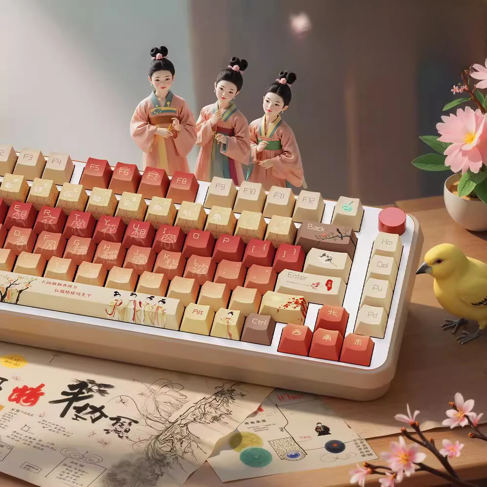 Qingping tune, original theme keycaps, original factory height, national style and ancient style, personalized customized keyboa
Qingping tune, original theme keycaps, original factory height, national style and ancient style, personalized customized keyboa
