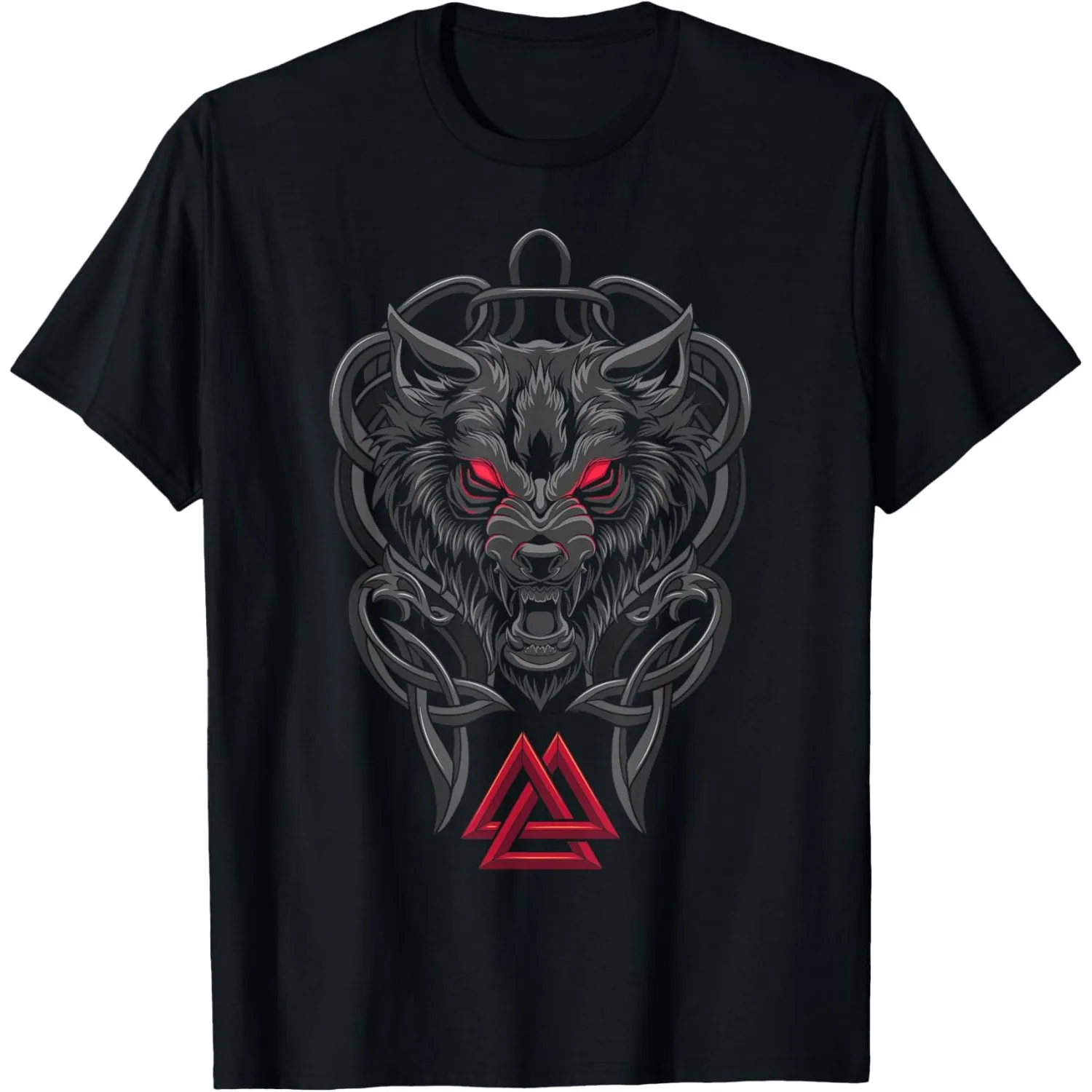 Fenrir Wolf Graphic Tee Norse Mythology Viking Valhalla T-Shirt for Men
Fenrir Wolf Graphic Tee Norse Mythology Viking Valhalla T-Shirt for Men