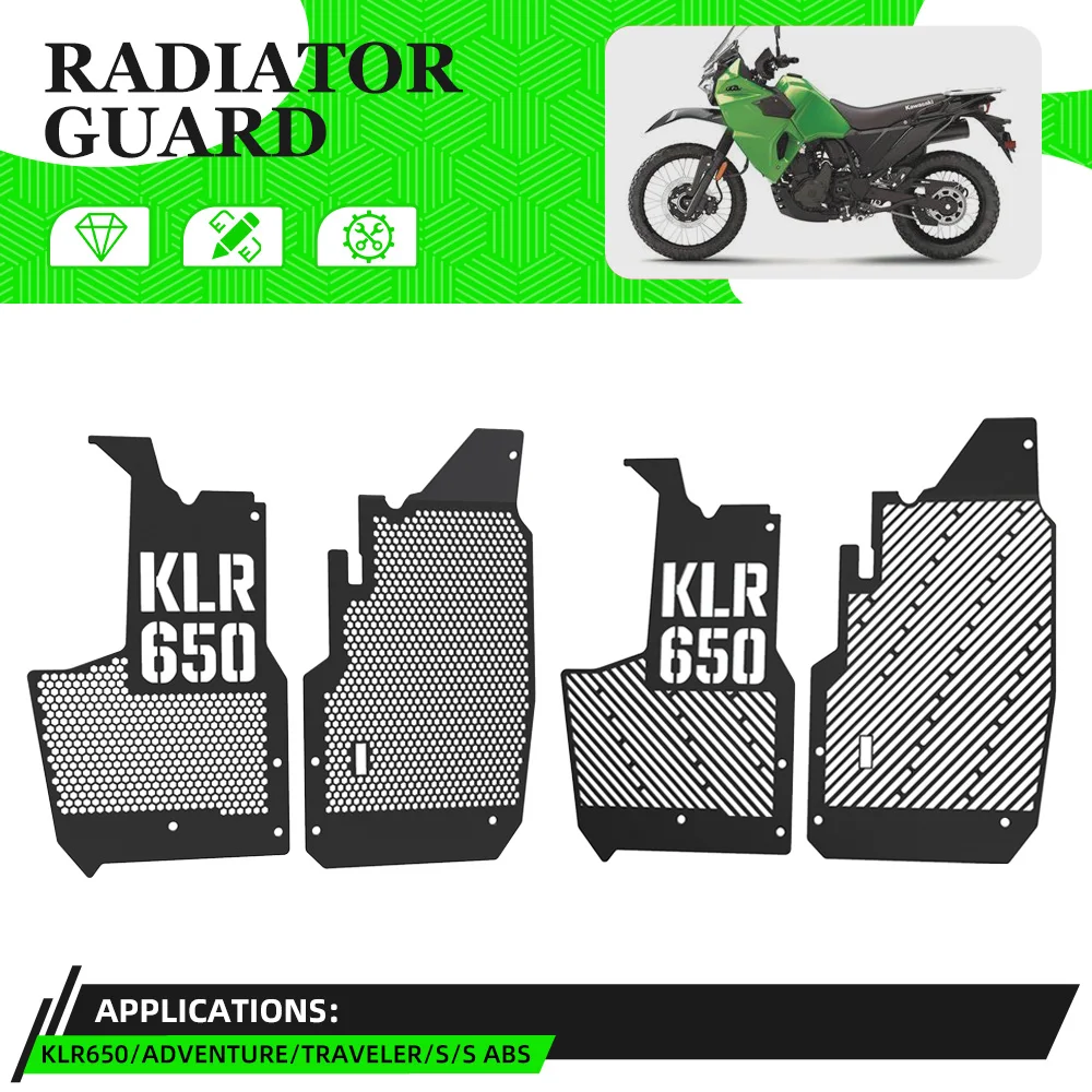 FOR Kawasaki KLR650 S ABS Traveler Adventure 2022-2023-2024 Motorcycle Radiator Grille Guard Grill Cover Protector KLR 650
FOR Kawasaki KLR650 S ABS Traveler Adventure 2022-2023-2024 Motorcycle Radiator Grille Guard Grill Cover Protector KLR 650
