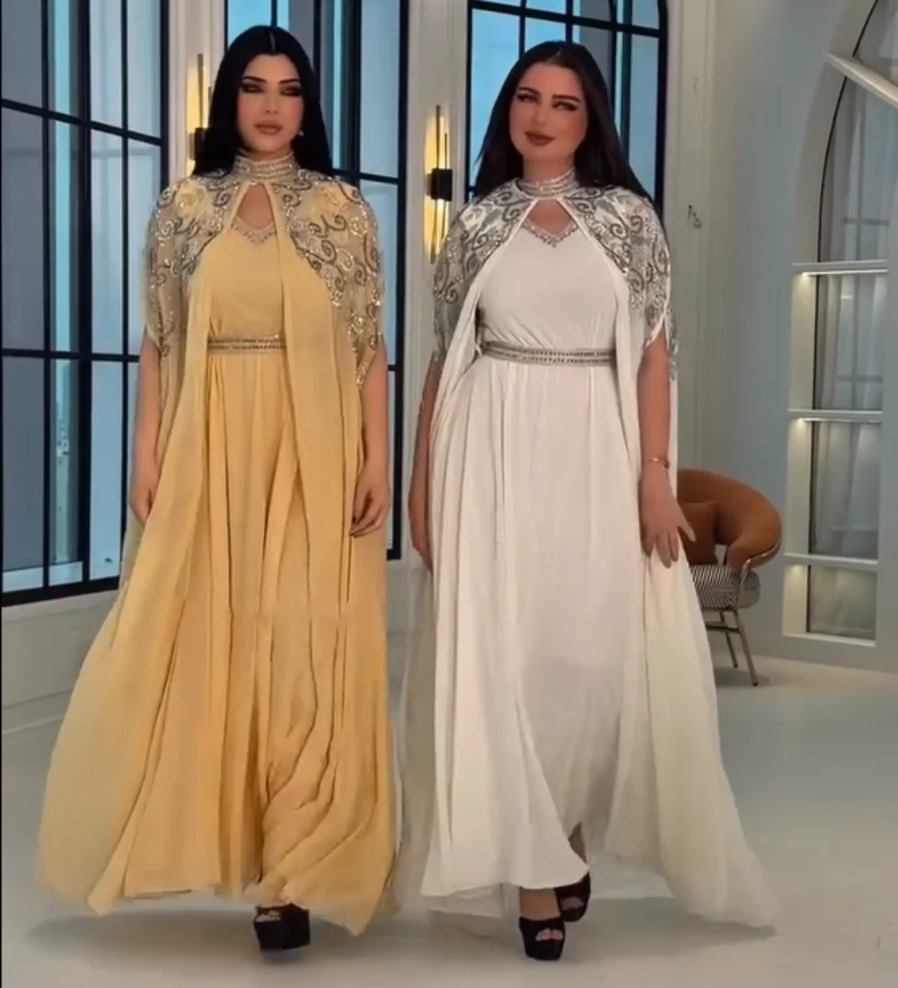 Customized High Quality Chiffon Pleat Sequined Pattern A-line O-Neck Long Bespoke Occasion Prom Dresses Formal
Customized High Quality Chiffon Pleat Sequined Pattern A-line O-Neck Long Bespoke Occasion Prom Dresses Formal