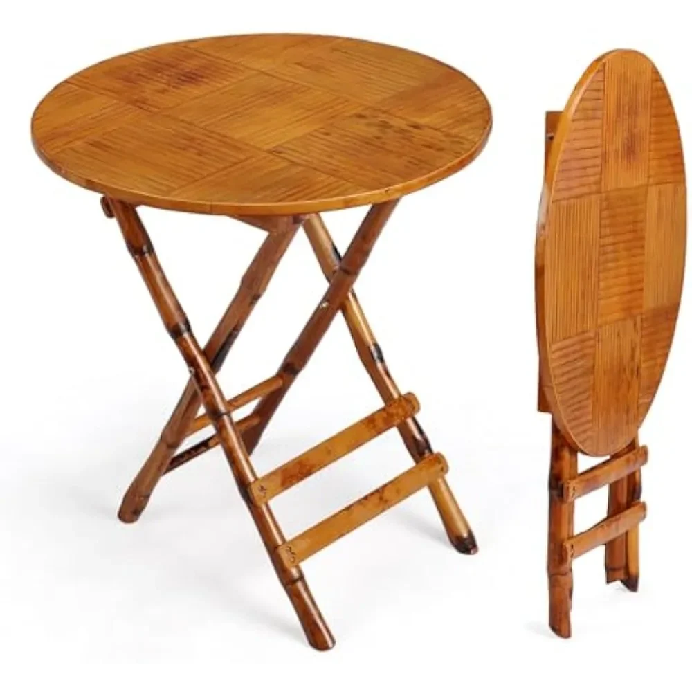 26.5 Inch Foldable Bamboo Round Table - Portable Lightweight Design for Indoor/Outdoor Use, Easy Assembly & Space-Saving
26.5 Inch Foldable Bamboo Round Table - Portable Lightweight Design for Indoor/Outdoor Use, Easy Assembly & Space-Saving