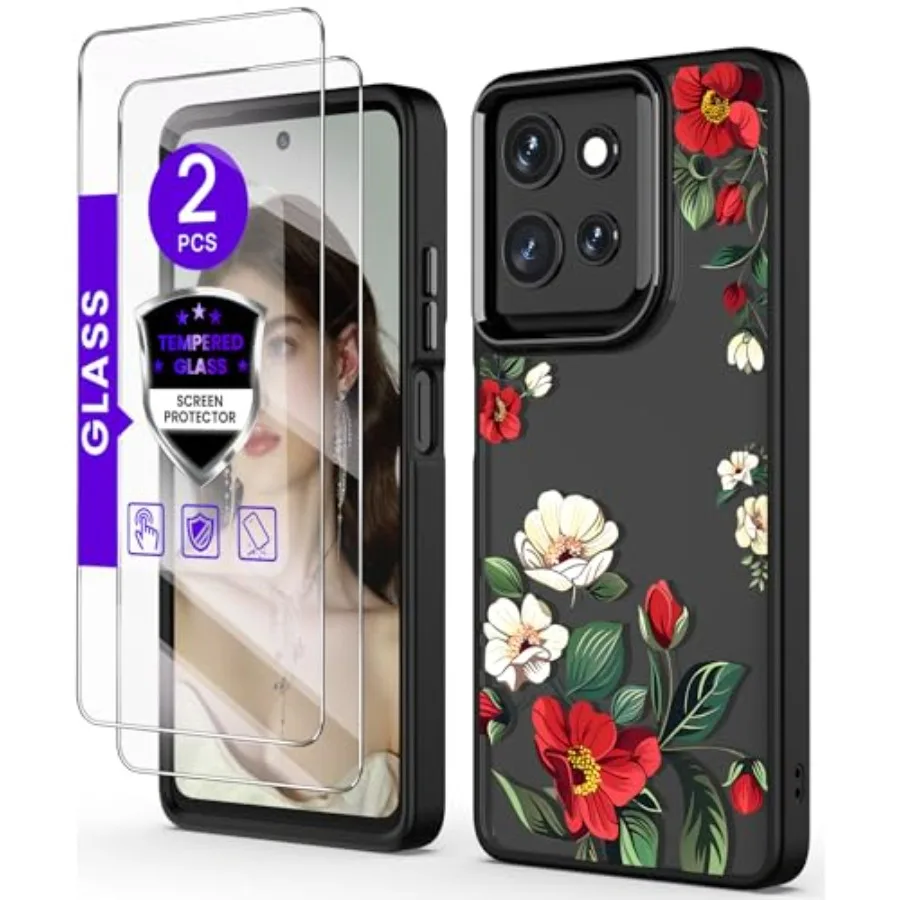 for Motorola Moto G 5G 2025/2026 Case+Screen Protector, Military Grade Protective Slim Soft TPU+Hard PC, Girls Women Crystal Cl
for Motorola Moto G 5G 2025/2026 Case+Screen Protector, Military Grade Protective Slim Soft TPU+Hard PC, Girls Women Crystal Cl