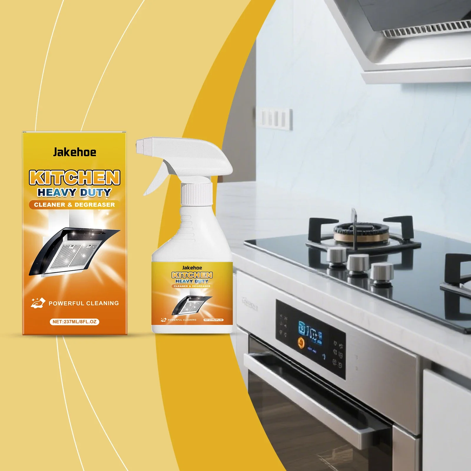 Kitchen Cleaner - Cuts Grease Reduces Stains Cleans Stovetop Sink Countertop Range Hood Multi-purpose Home Kitchen Care
Kitchen Cleaner - Cuts Grease Reduces Stains Cleans Stovetop Sink Countertop Range Hood Multi-purpose Home Kitchen Care