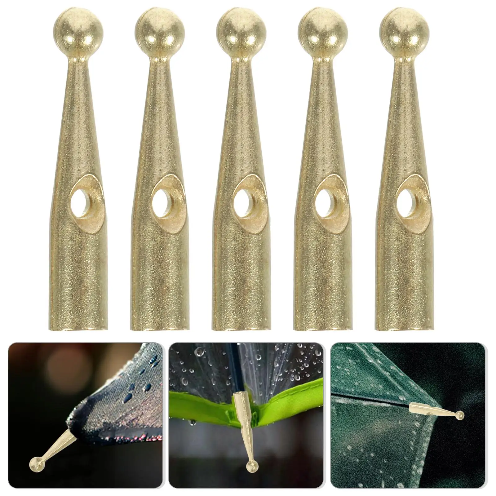 10 Pcs Golden Metal Bead Umbrella Tail Beads Sturdy Small Parts Folding Accessories Shade Covers Rain Gear Bone
10 Pcs Golden Metal Bead Umbrella Tail Beads Sturdy Small Parts Folding Accessories Shade Covers Rain Gear Bone