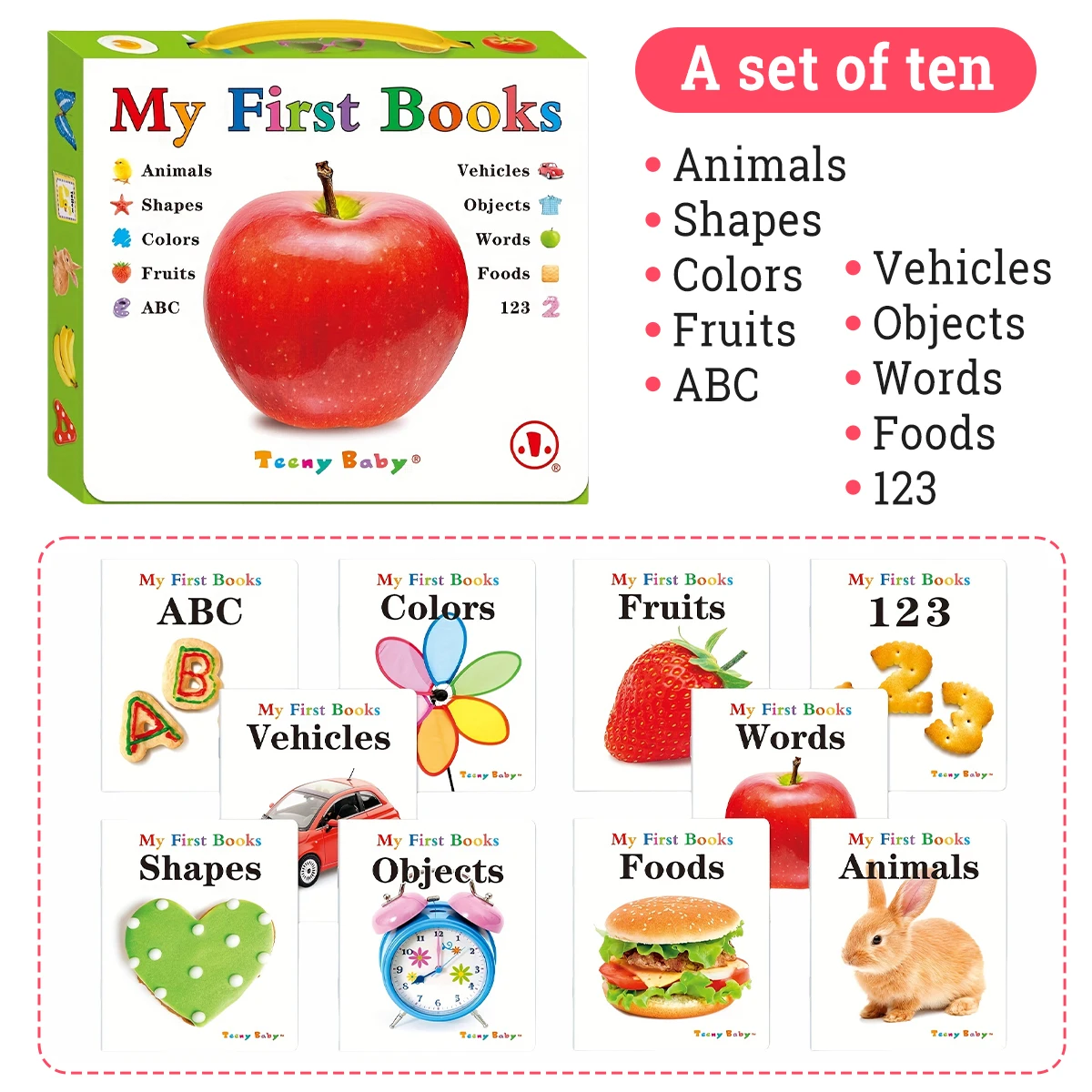 Teeny Baby "My First Books" Set - First Step to World Understanding coloring books for kids
Teeny Baby "My First Books" Set - First Step to World Understanding coloring books for kids