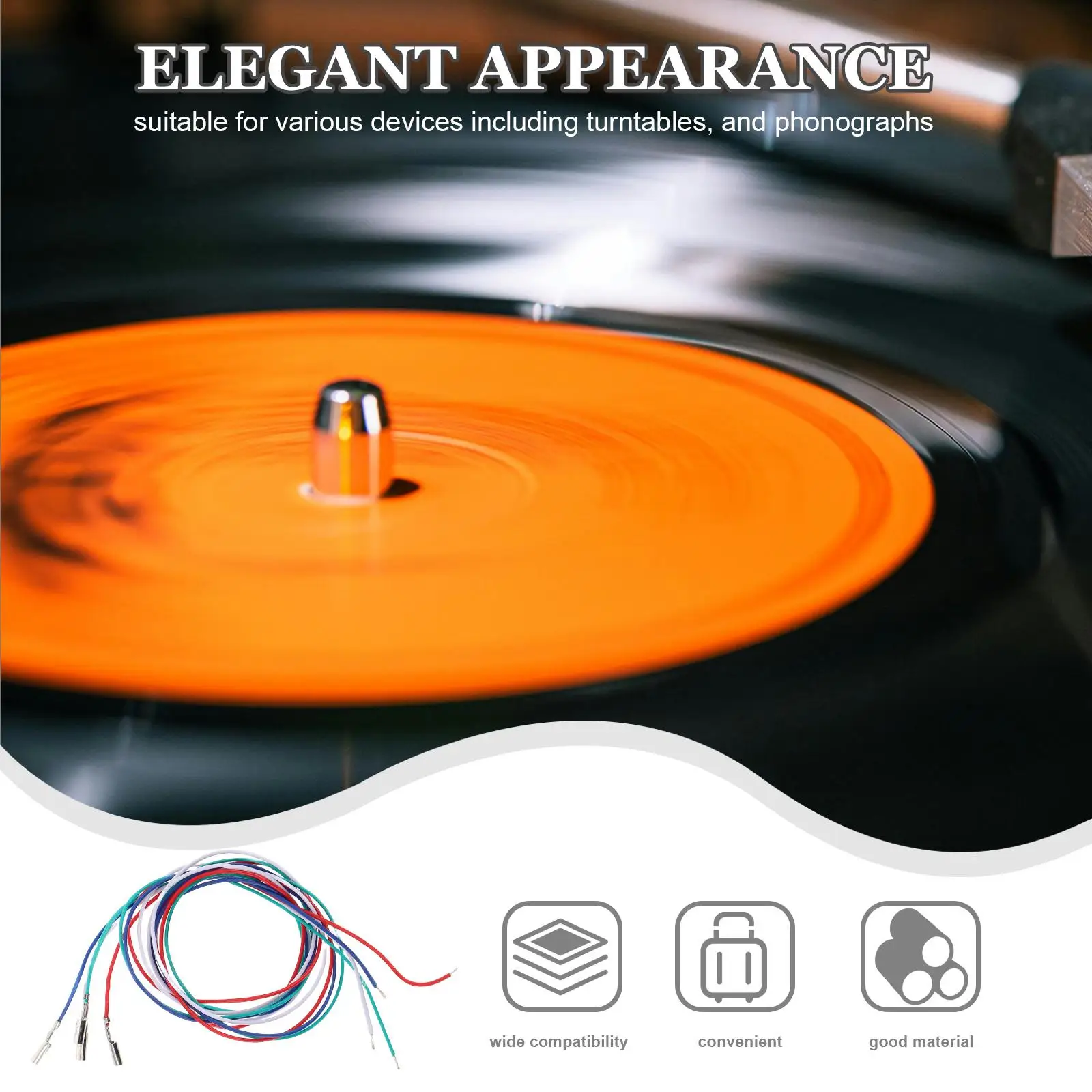 4 Pcs Cable Headshell Wire Set Turntable Phonograph Repair Replacement Copper Material Stable Audio
4 Pcs Cable Headshell Wire Set Turntable Phonograph Repair Replacement Copper Material Stable Audio