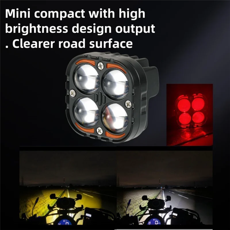 AB34-Super Bright Dual Color LED Motorcycle Headlights Spotlights Auxiliary 24V Driving Lamp For 4X4 Car Auto SUV ATV
AB34-Super Bright Dual Color LED Motorcycle Headlights Spotlights Auxiliary 24V Driving Lamp For 4X4 Car Auto SUV ATV