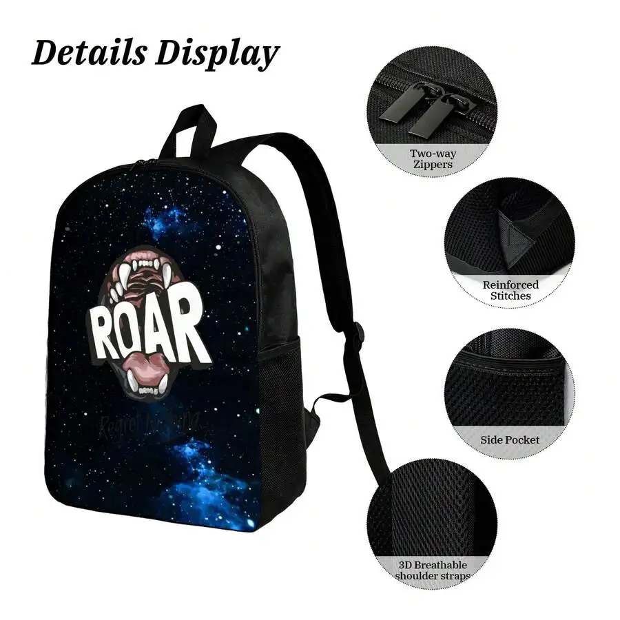 Funny Roar Galaxy Print Backpack With Two-Way Zipper And Breathable Shoulder Straps
Funny Roar Galaxy Print Backpack With Two-Way Zipper And Breathable Shoulder Straps