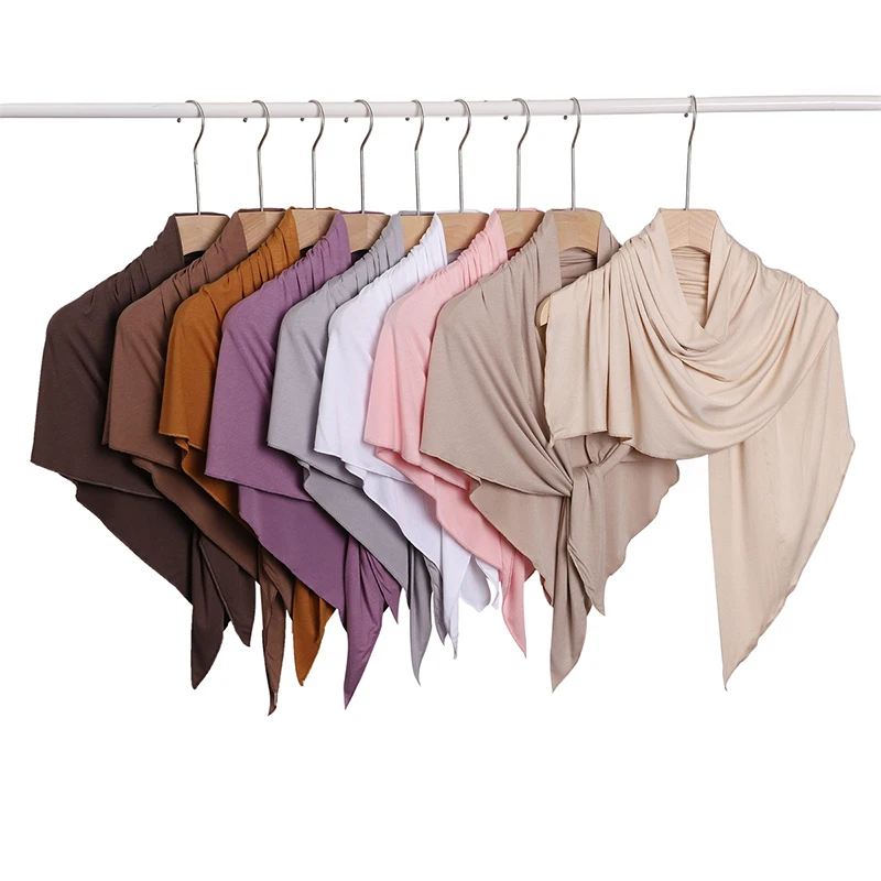 Solid Color Cotton Triangle Scarf Muslim Hijab Shawls Women Soft Wraps Lady Fashion Casual Islamic Turban Jersey Headband
Solid Color Cotton Triangle Scarf Muslim Hijab Shawls Women Soft Wraps Lady Fashion Casual Islamic Turban Jersey Headband