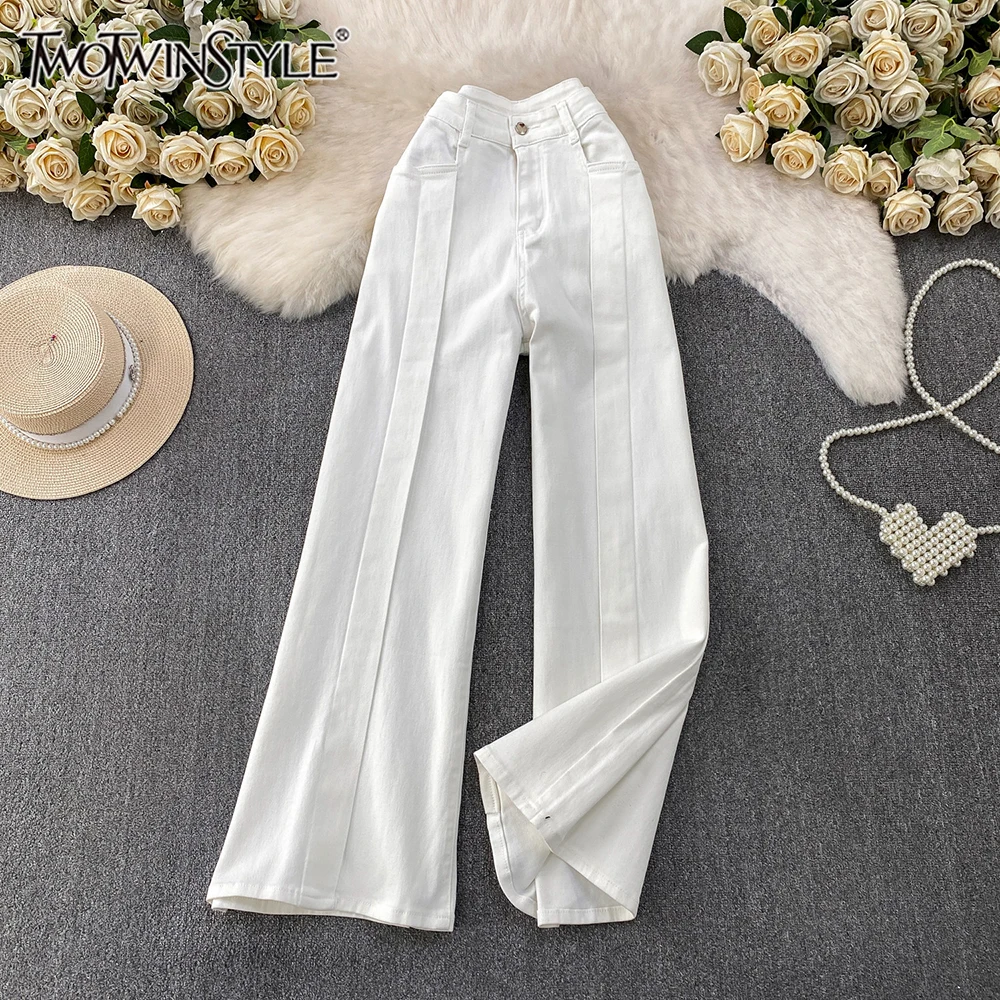 TWOTWINSTYLE винтажные однотонные брюки в американском стиле для женщин, прямые брюки для похудения с высокой талией и пуговицами, женские KPA556910
TWOTWINSTYLE винтажные однотонные брюки в американском стиле для женщин, прямые брюки для похудения с высокой талией и пуговицами, женские KPA556910